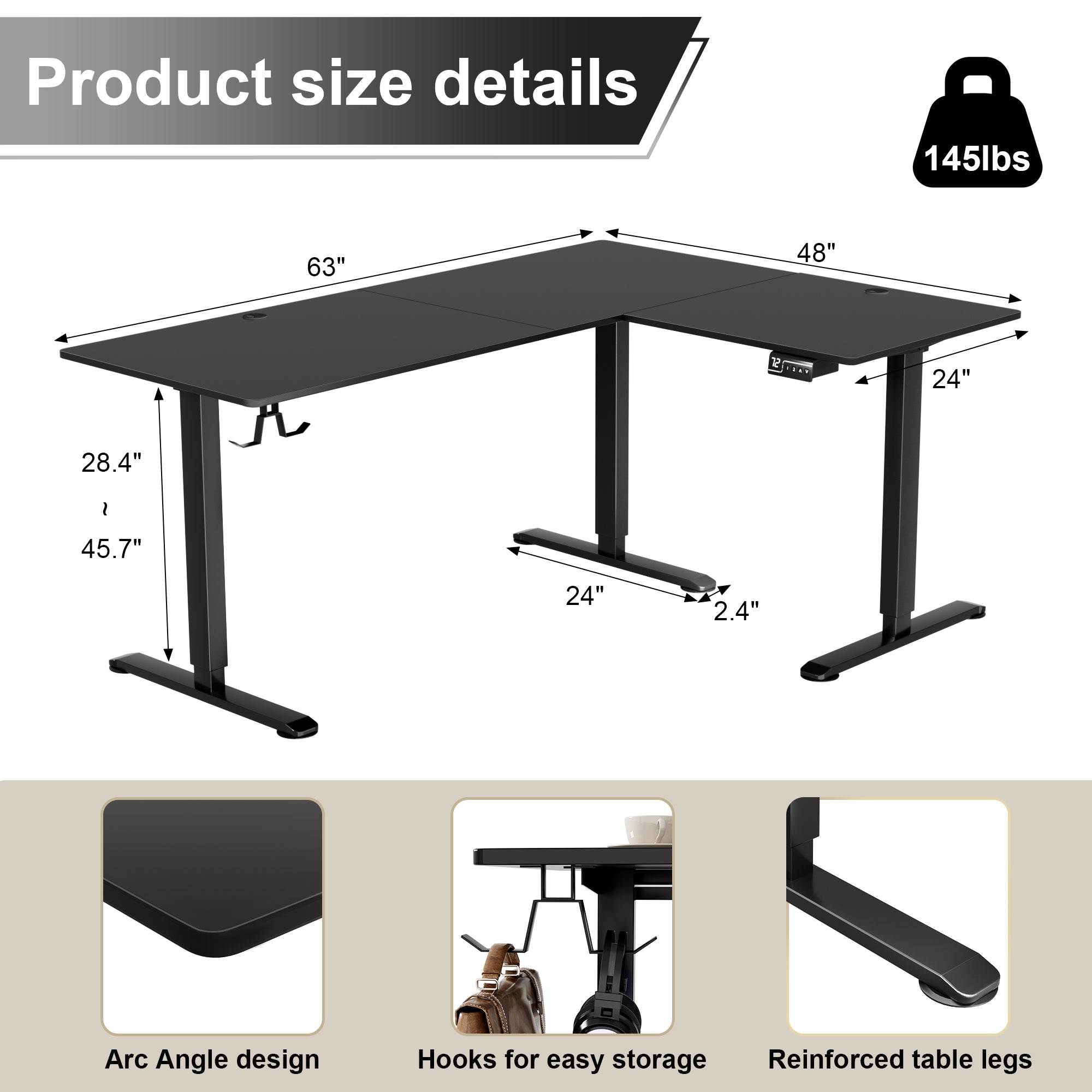 homall-standing-desk-l-form-elektrischer-schreibtisch-schwarz-l image 6