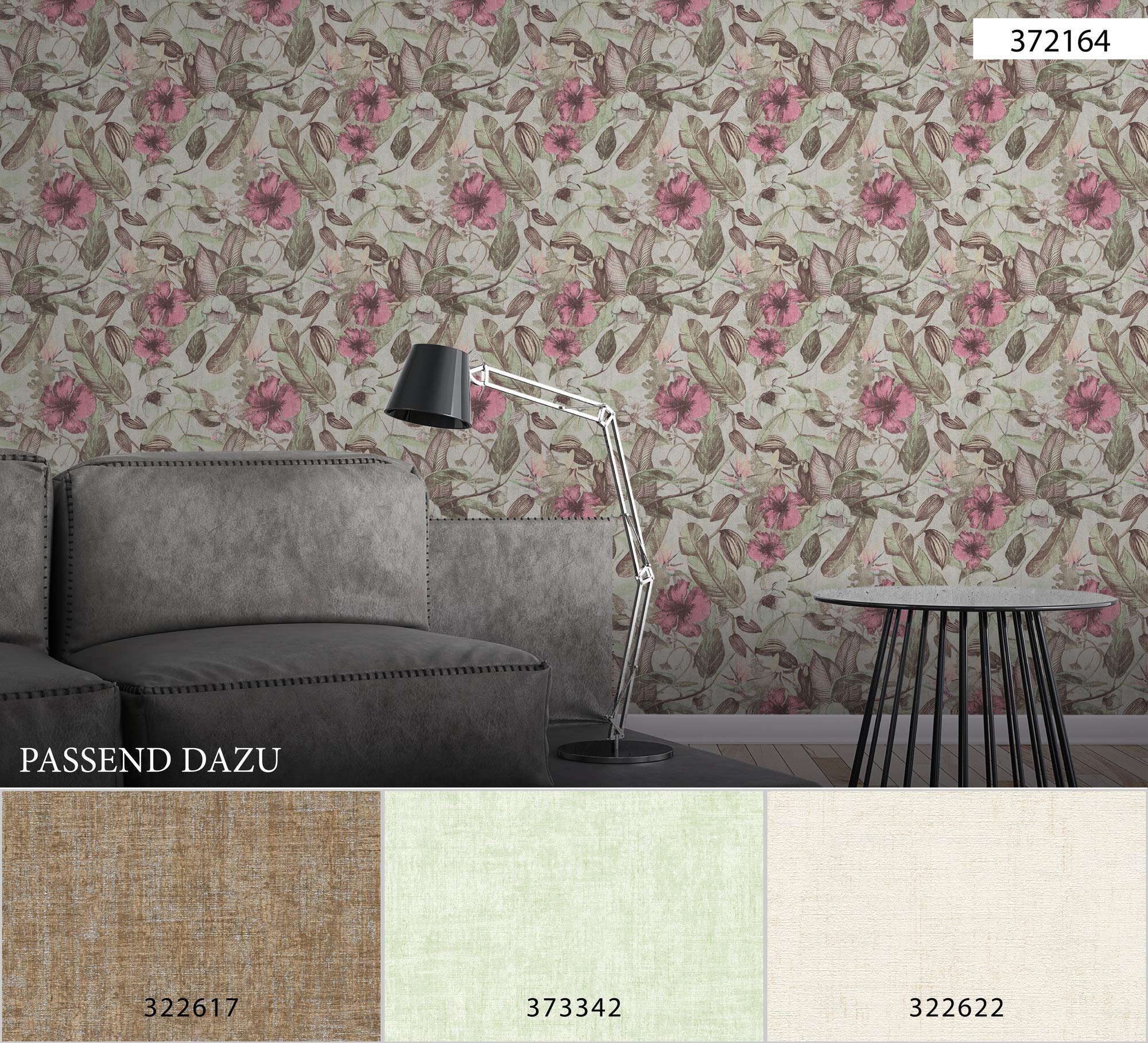 a-s-cr-ation-greenery-37216-4-vliestapete-gr-n-rosa-grau-dschungel image 7