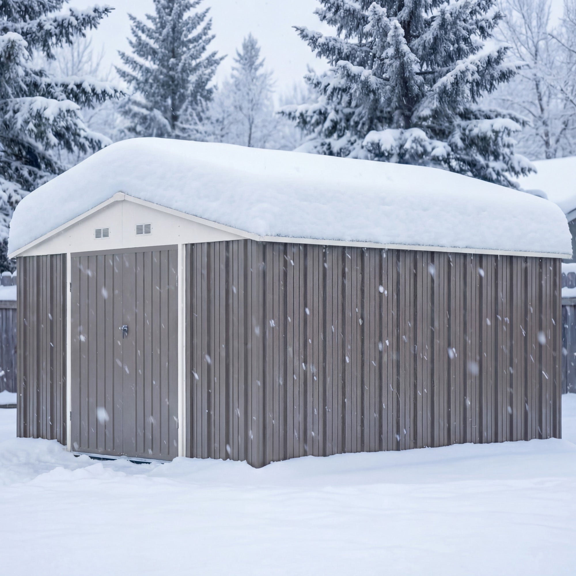 homall-metal-shed-ger-tehaus-metall-grau-10x12ft image 7