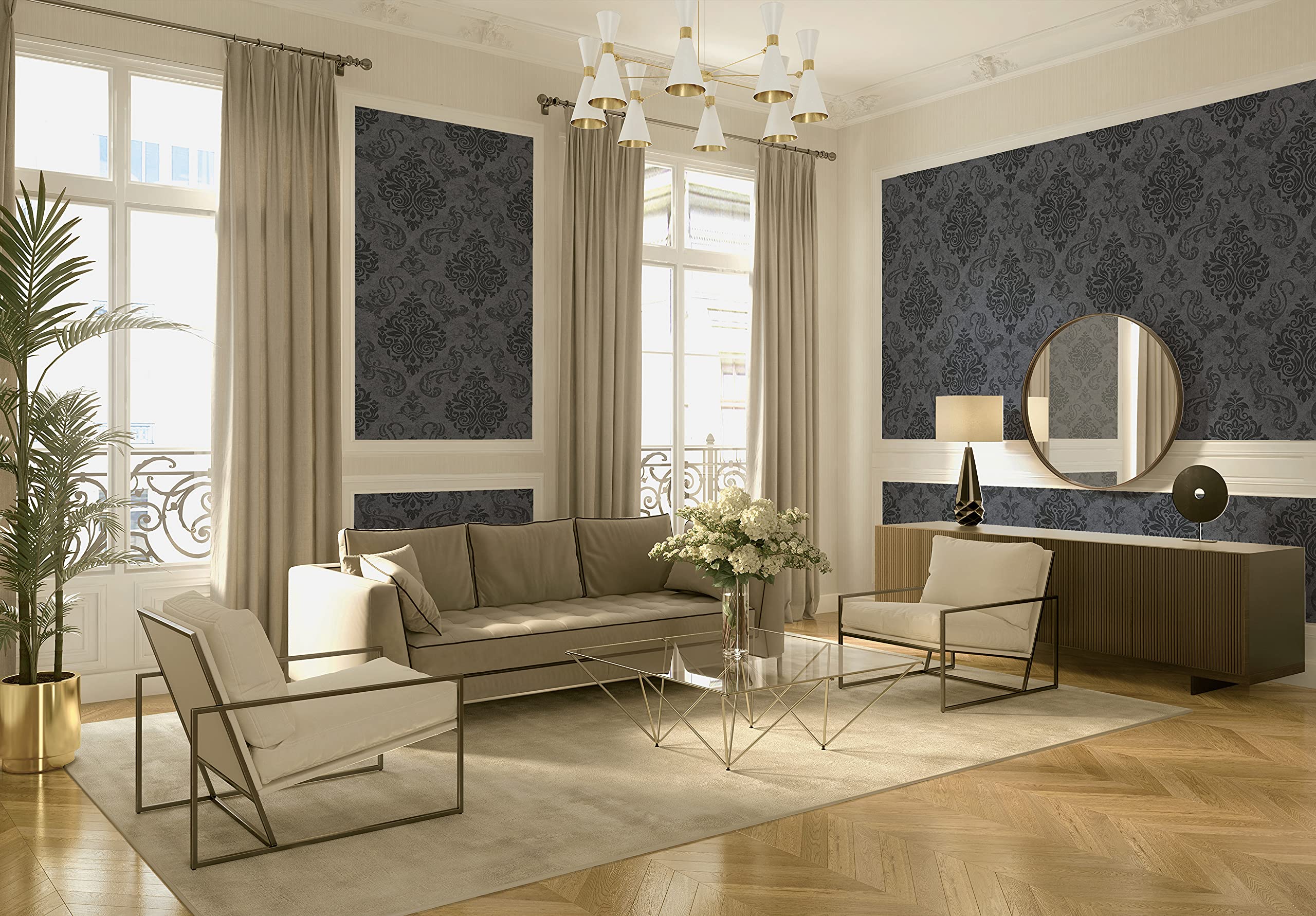 a-s-cr-ation-memory-953723-vliestapete-grau-metallic-schwarz image 6