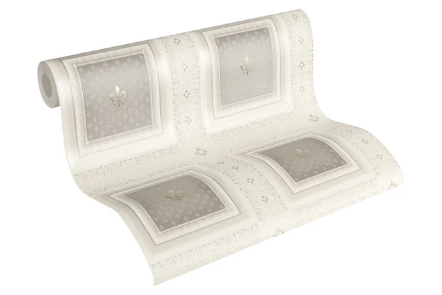 a-s-cr-ation-hermitage-10-33541-5-vliestapete-creme-grau-barock image 1