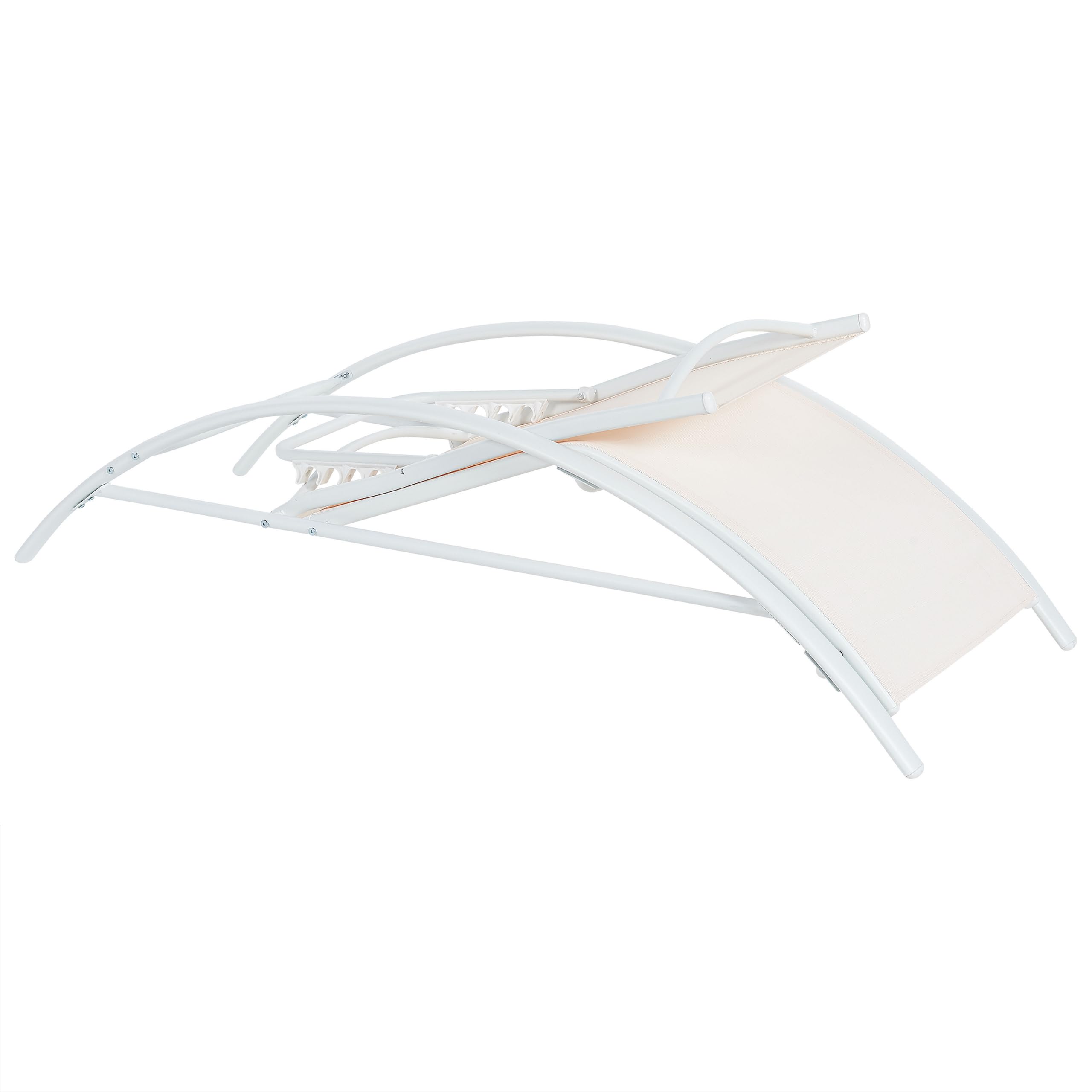 beliani-gaeta-gartenliege-beige-stahl-verstellbar-klappbar image 6