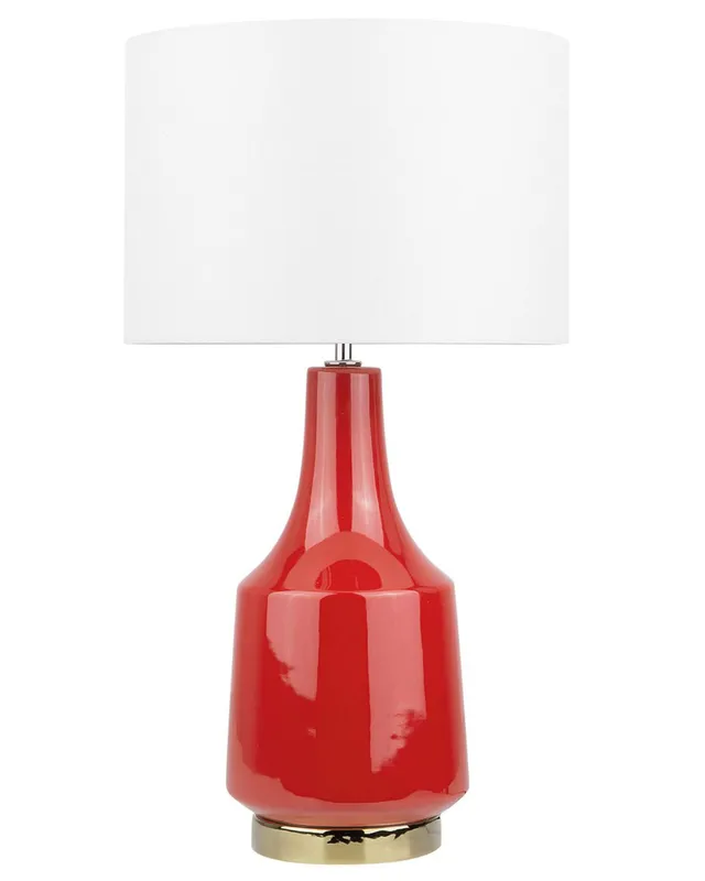 beliani-triversa-tischlampe-rot-creme-retro-keramik-60-cm image 1