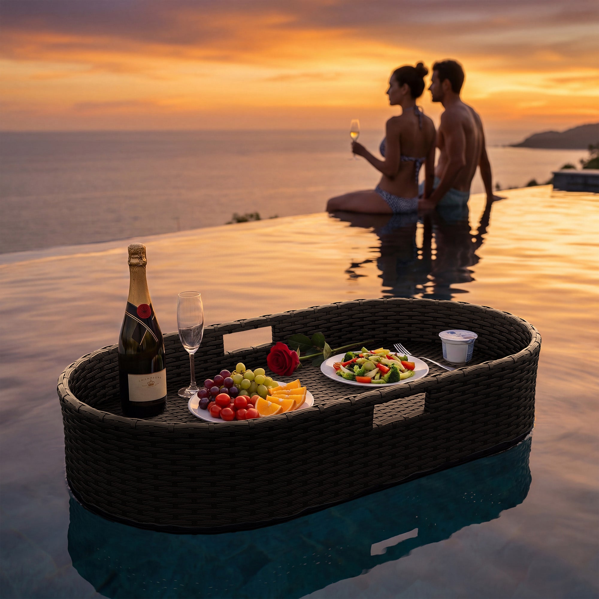 homall-patio-furniture-pool-tablett-rattan-40x30-schwarz image 8