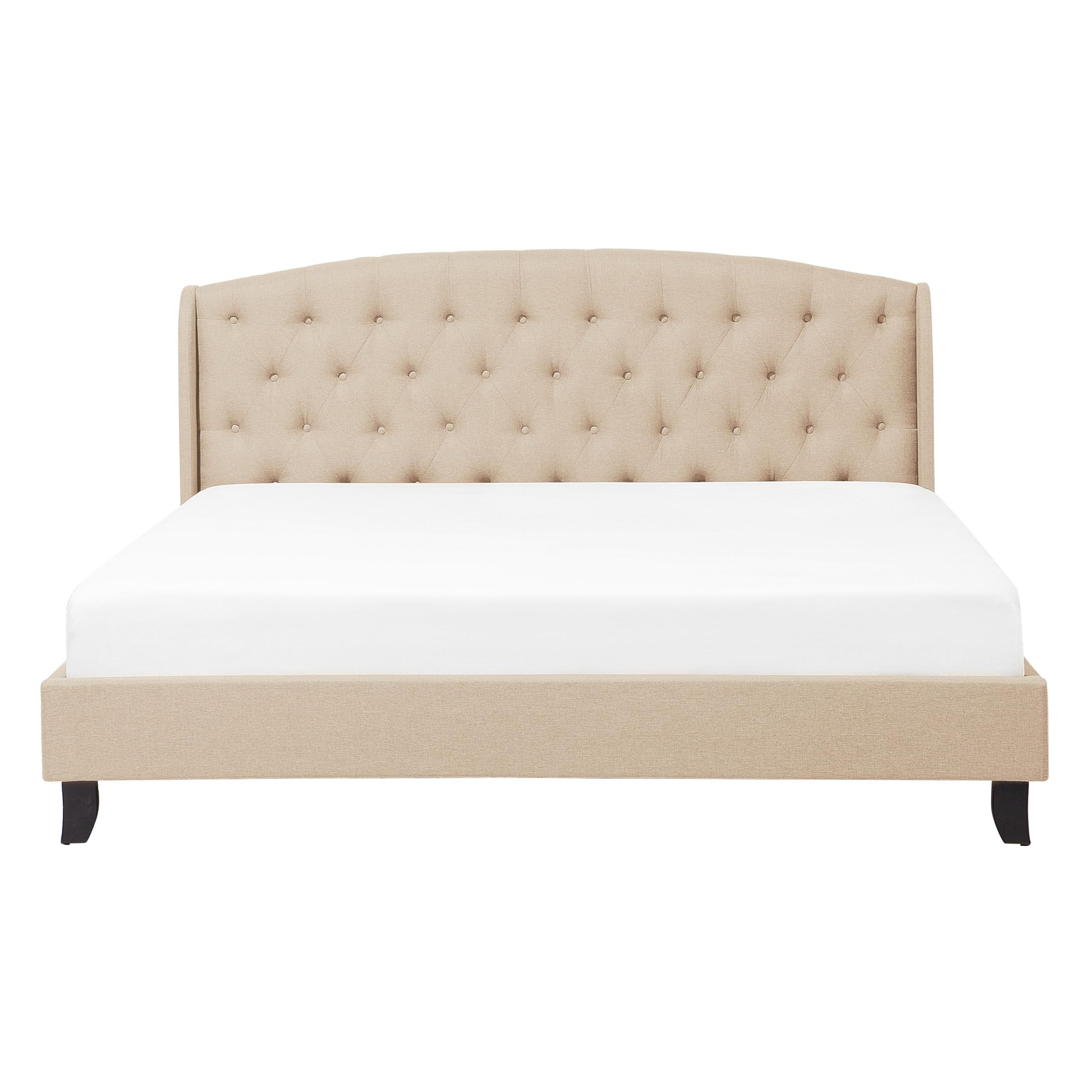 beliani-bordeaux-polsterbett-140x200-beige-leinenoptik image 4