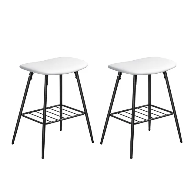 homall-bar-stool-barhocker-ohne-lehne-schwarz-2er-set-61cm image 1