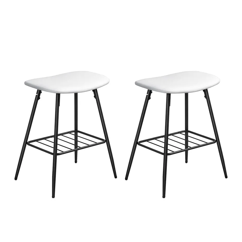 homall-bar-stool-barhocker-ohne-lehne-schwarz-2er-set-61cm image 1