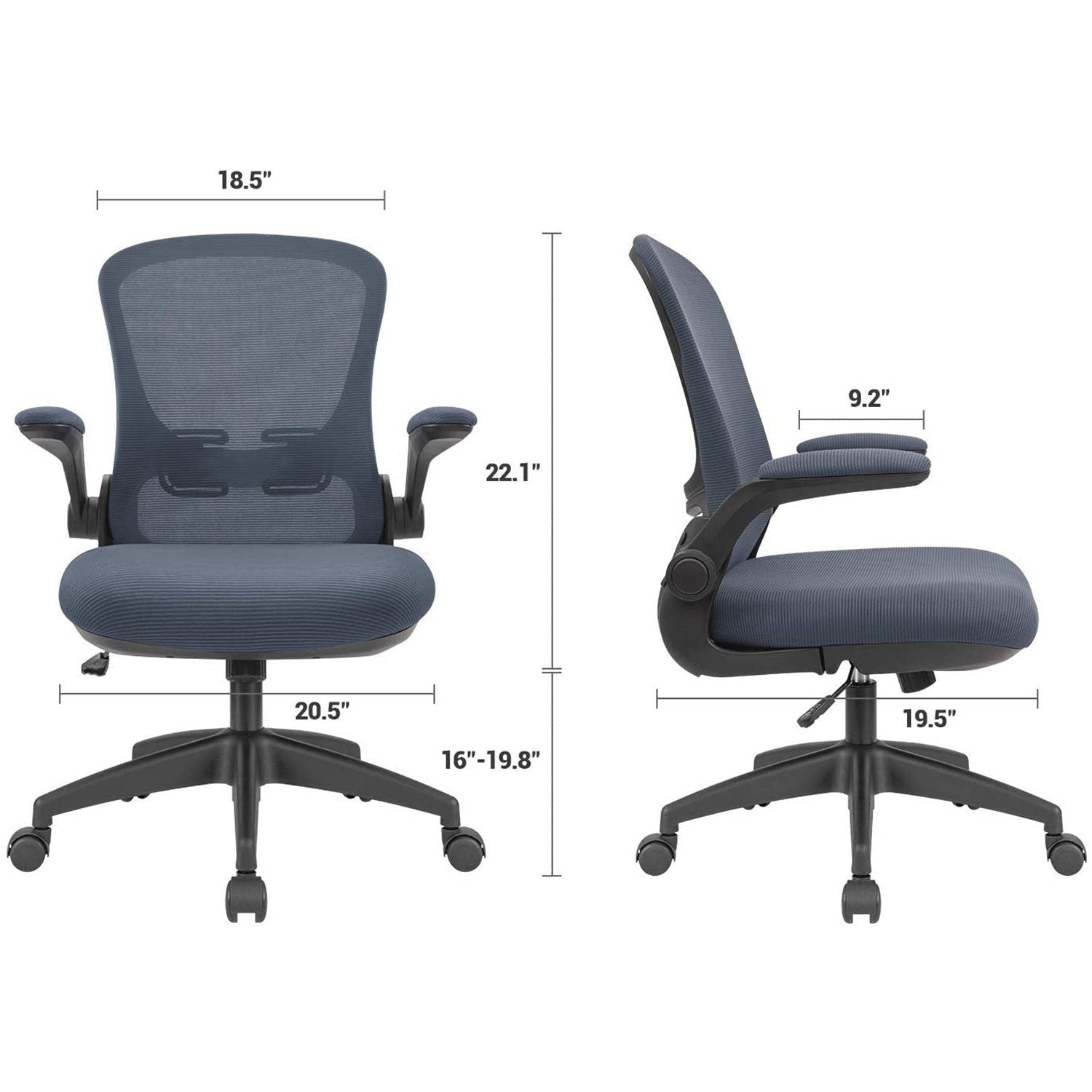 homall-office-mesh-b-rostuhl-schwarz-netz-ergonomisch-lehne image 6