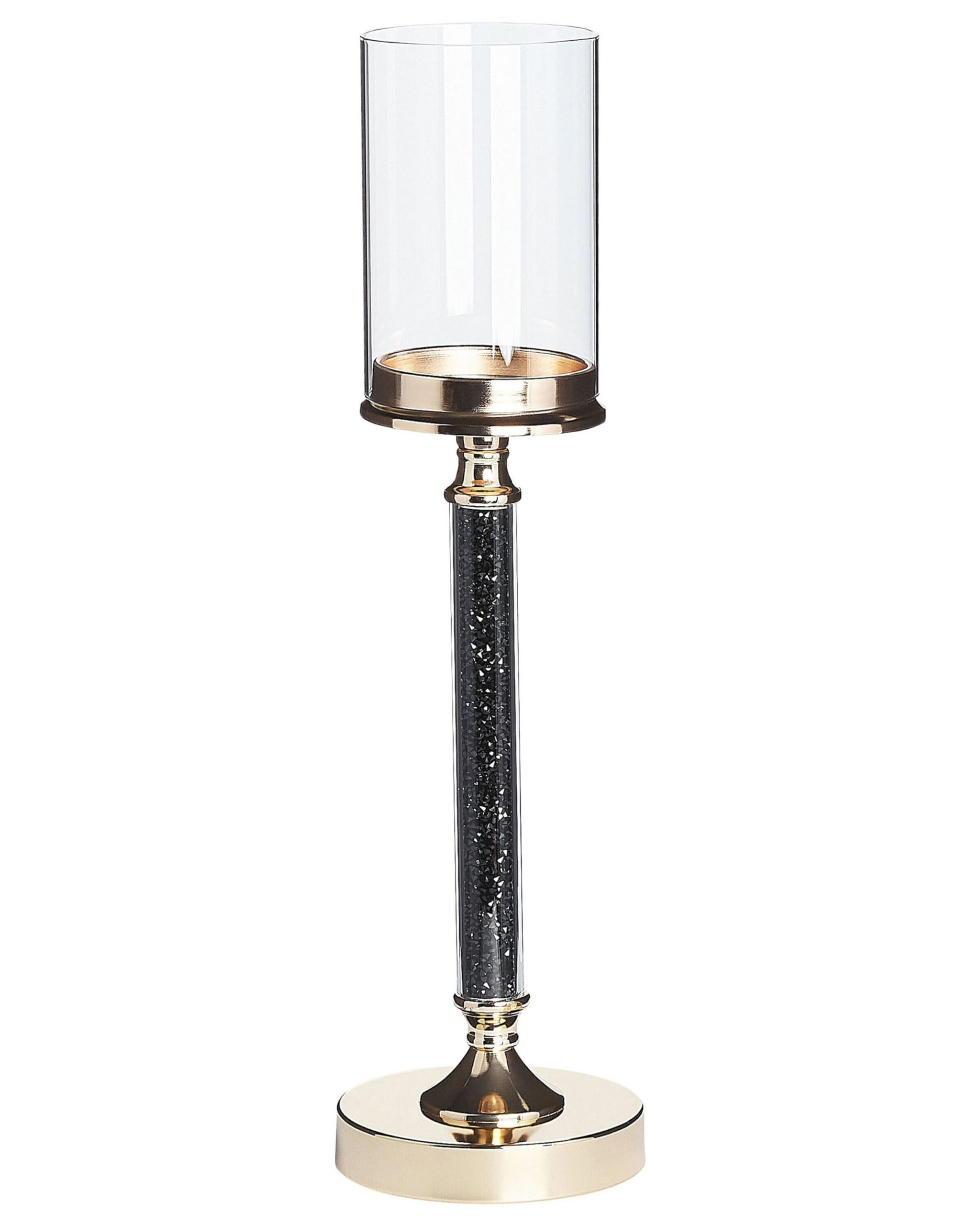 beliani-abbeville-kerzenst-nder-gold-schwarz-48-cm image 1