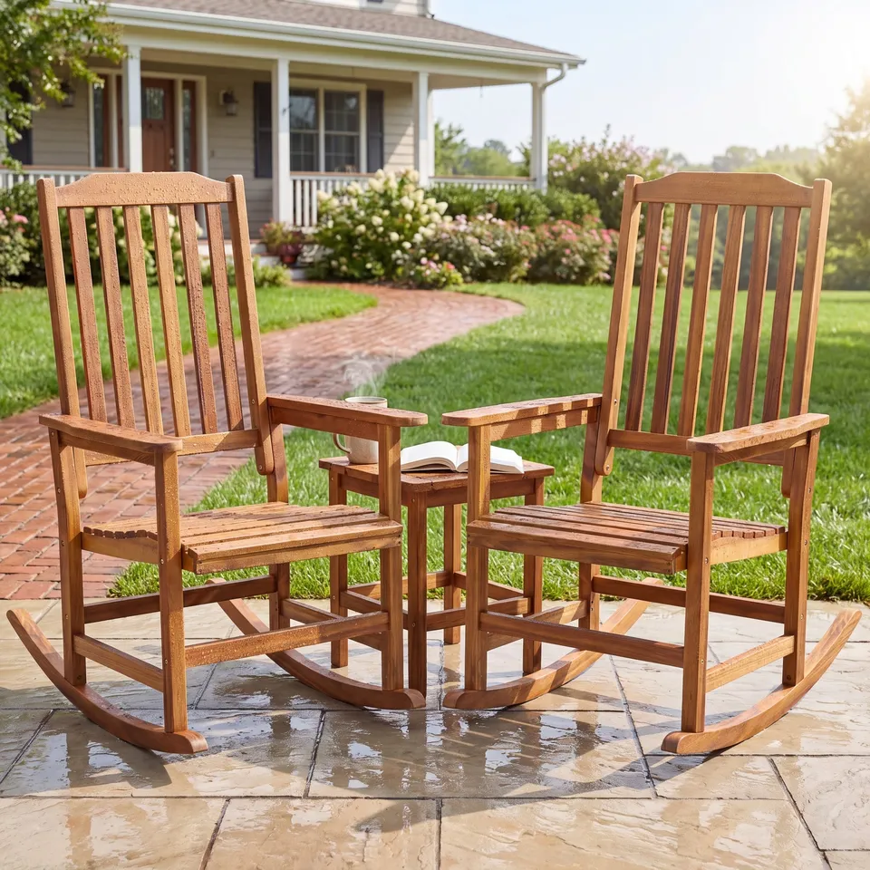 homall-patio-furniture-schaukelstuhl-holz-2er-set-akazie-garten image 1
