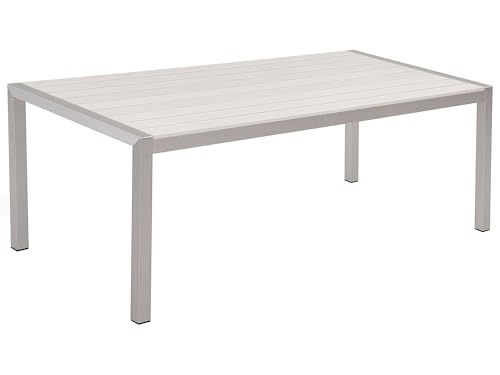 beliani-vernio-gartentisch-wei-180x90-esstisch-6-personen-alu image 6