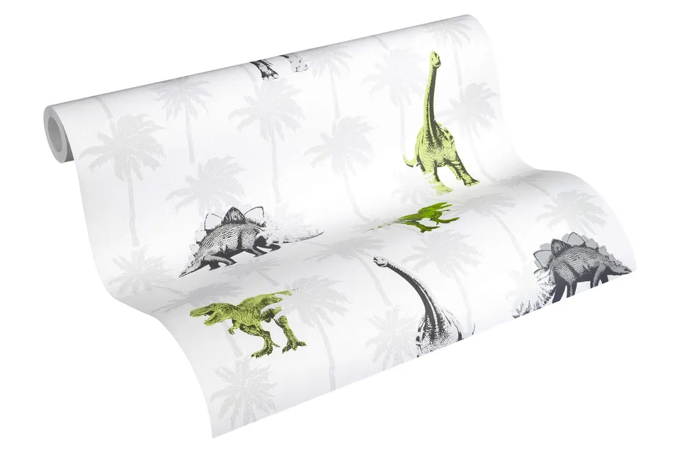 a-s-cr-ation-little-stars-35835-2-vliestapete-dino-grau image 1