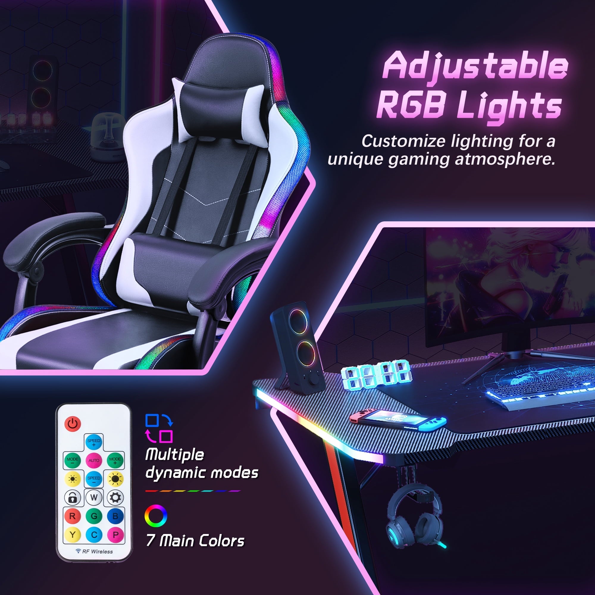 homall-gaming-desk-rgb-gaming-tisch-set-schwarz-mit-stuhl image 7