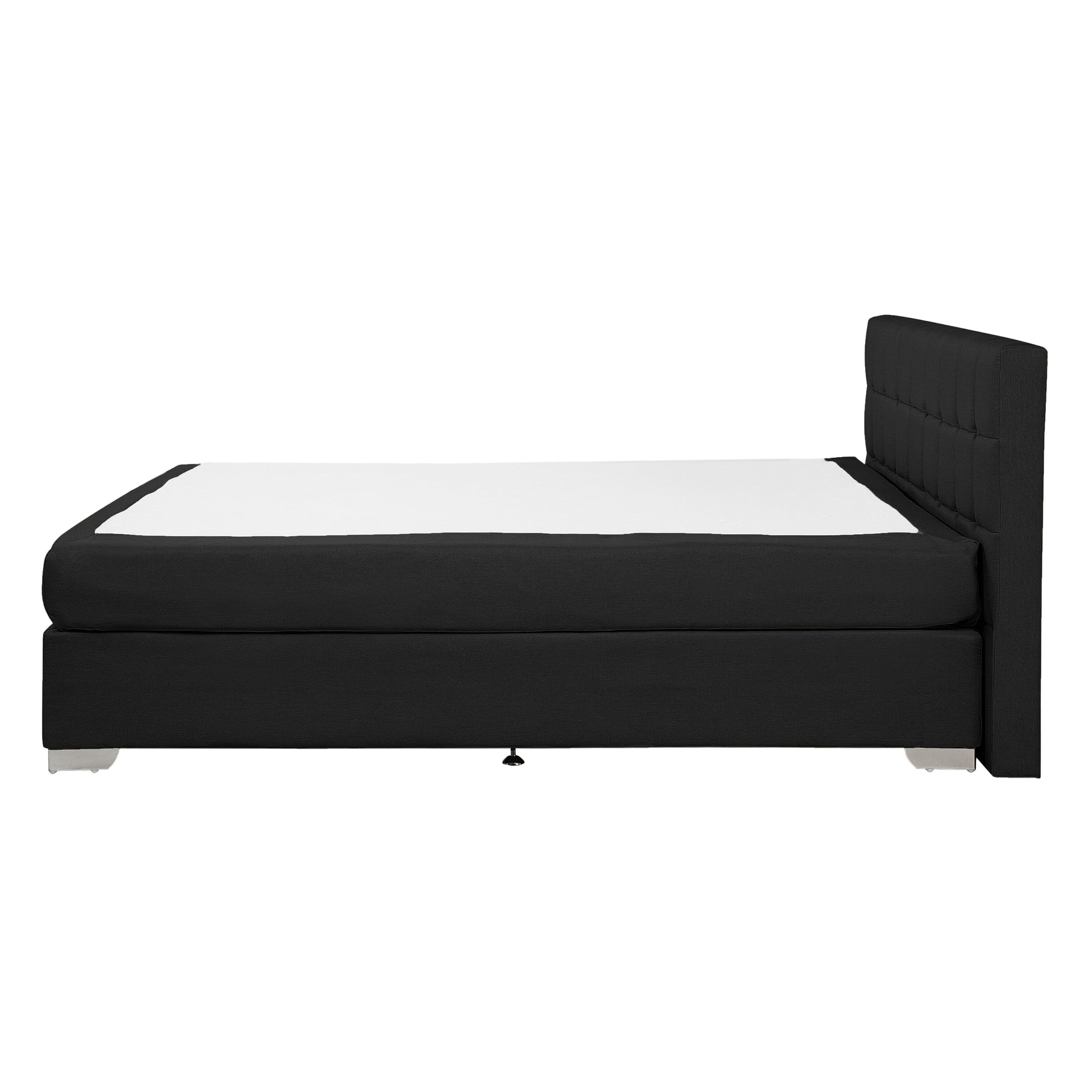 beliani-boxspringbett-140x200-schwarz-stoff-mit-matratze-h2 image 5
