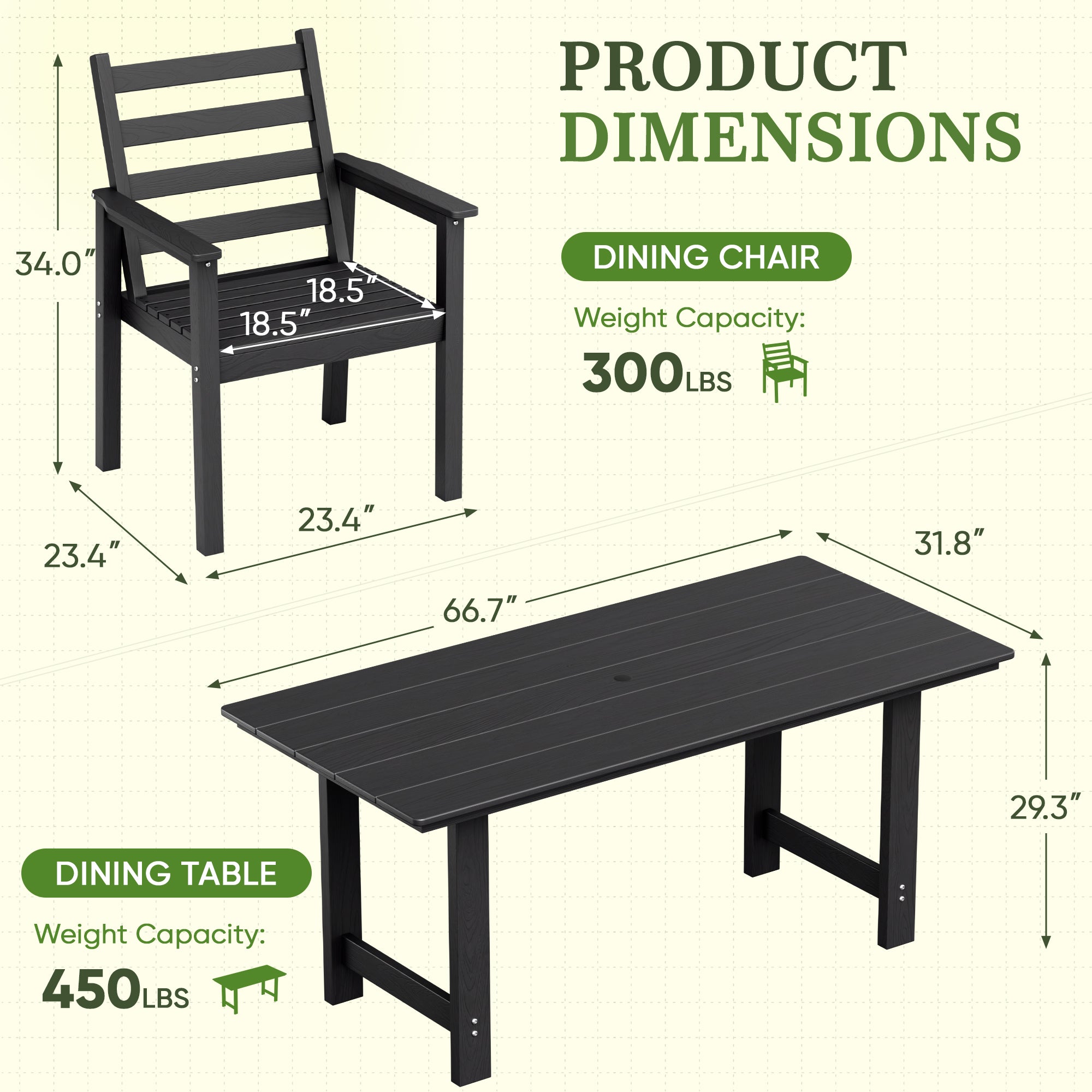 homall-patio-furniture-essgruppe-7-teilig-schwarz-hdpe-schirmloch image 1