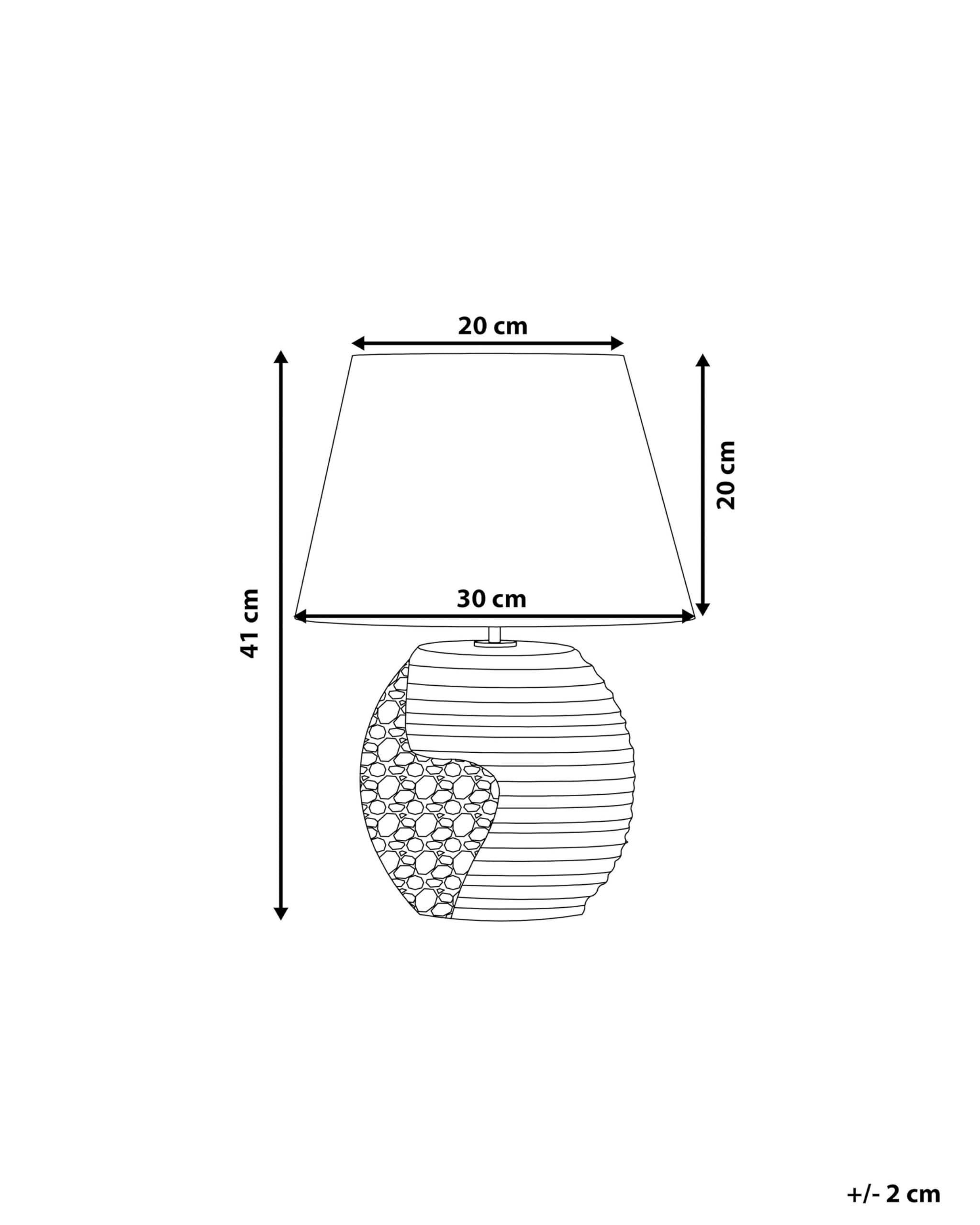 beliani-esla-tischleuchte-schwarz-silber-porzellan-e27 image 3
