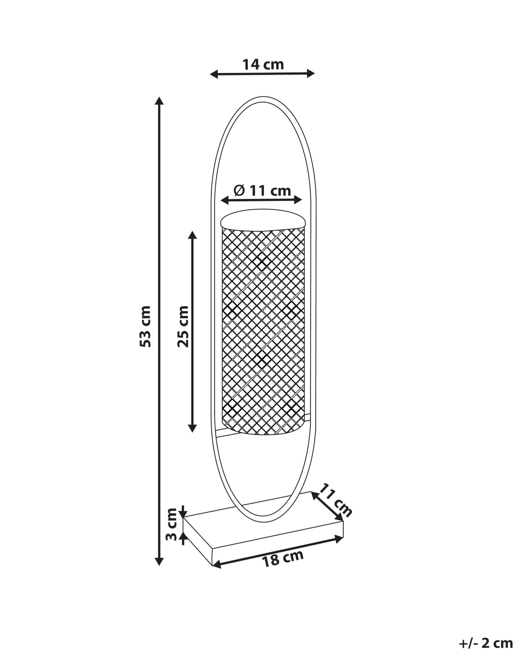 beliani-kerzenst-nder-oval-gold-53-cm-eisen-windlicht image 3
