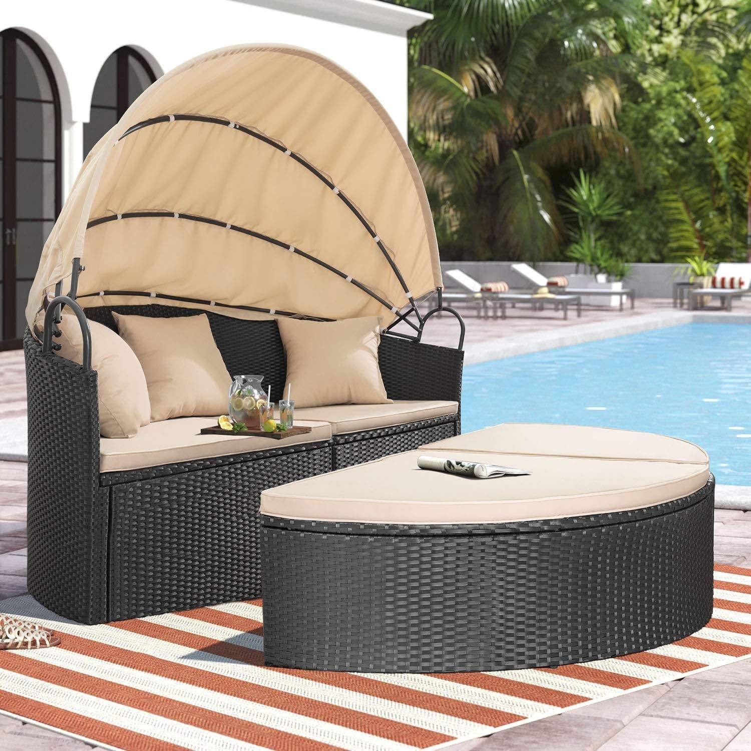 homall-daybed-sonneninsel-rattan-rund-mit-baldachin-garten image 7