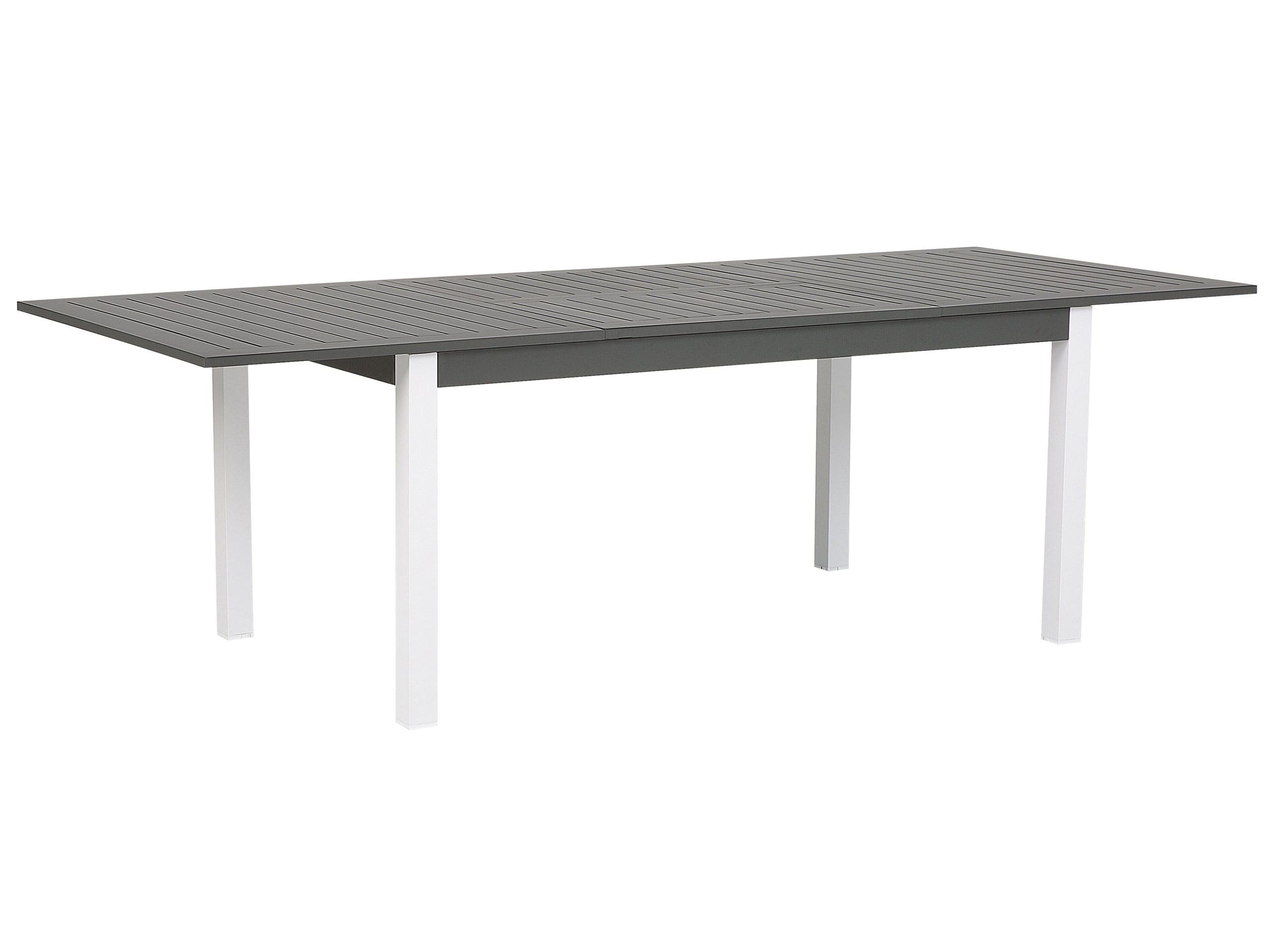 beliani-pancole-ausziehbarer-gartentisch-dunkelgrau-aluminium-8-personen image 1