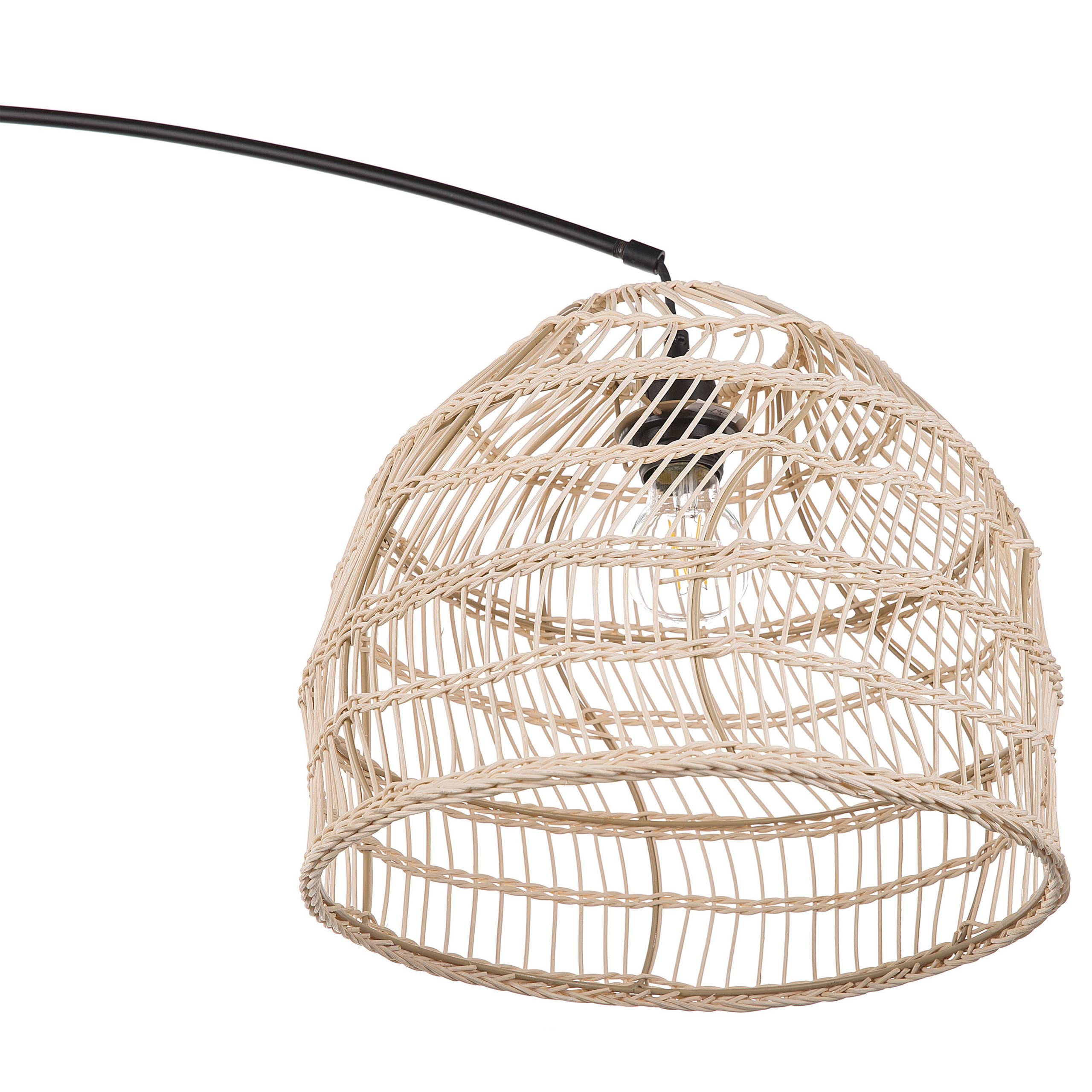 beliani-guaviare-stehleuchte-195-cm-sandbeige-rattan image 6
