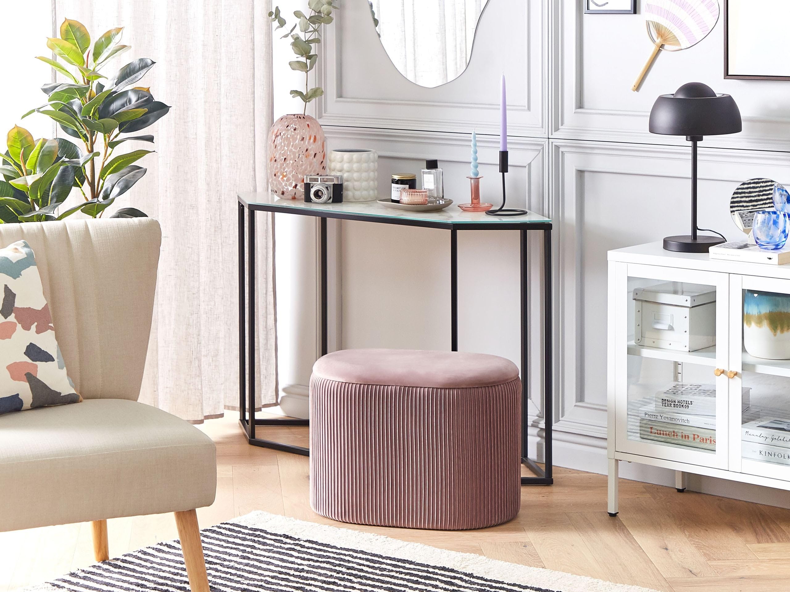 beliani-richland-pouf-samt-rosa-oval-55x35-mit-stauraum image 2