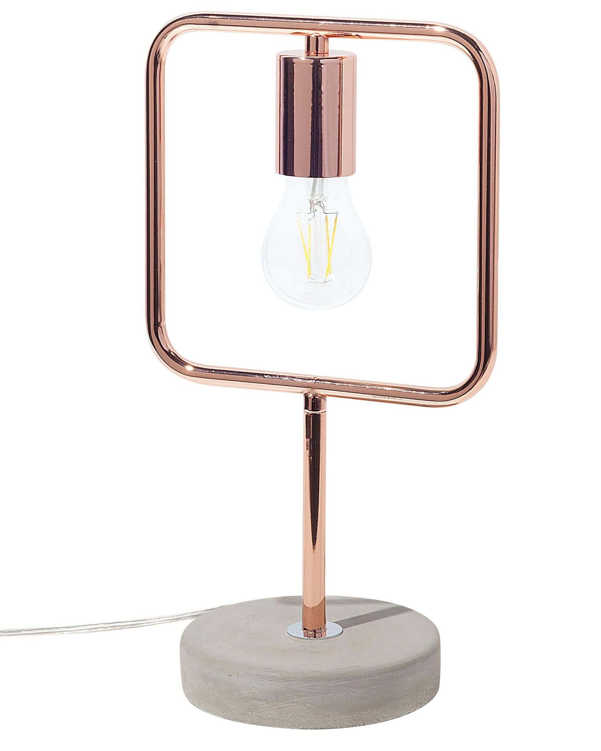 beliani-mundo-tischlampe-beton-kupfer-grau-e27 image 1