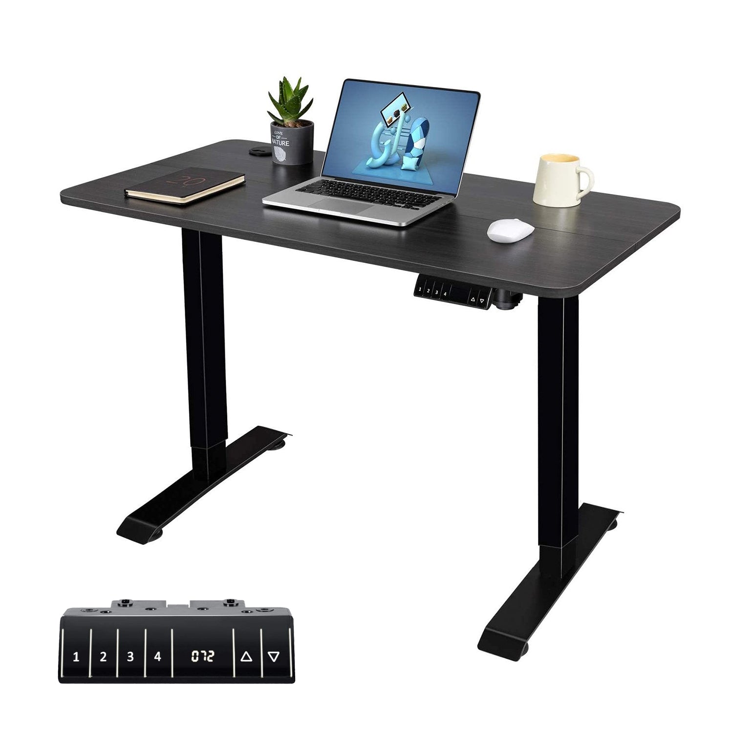homall-standing-desk-schreibtisch-h-henverstellbar-schwarz-43-zoll image 8