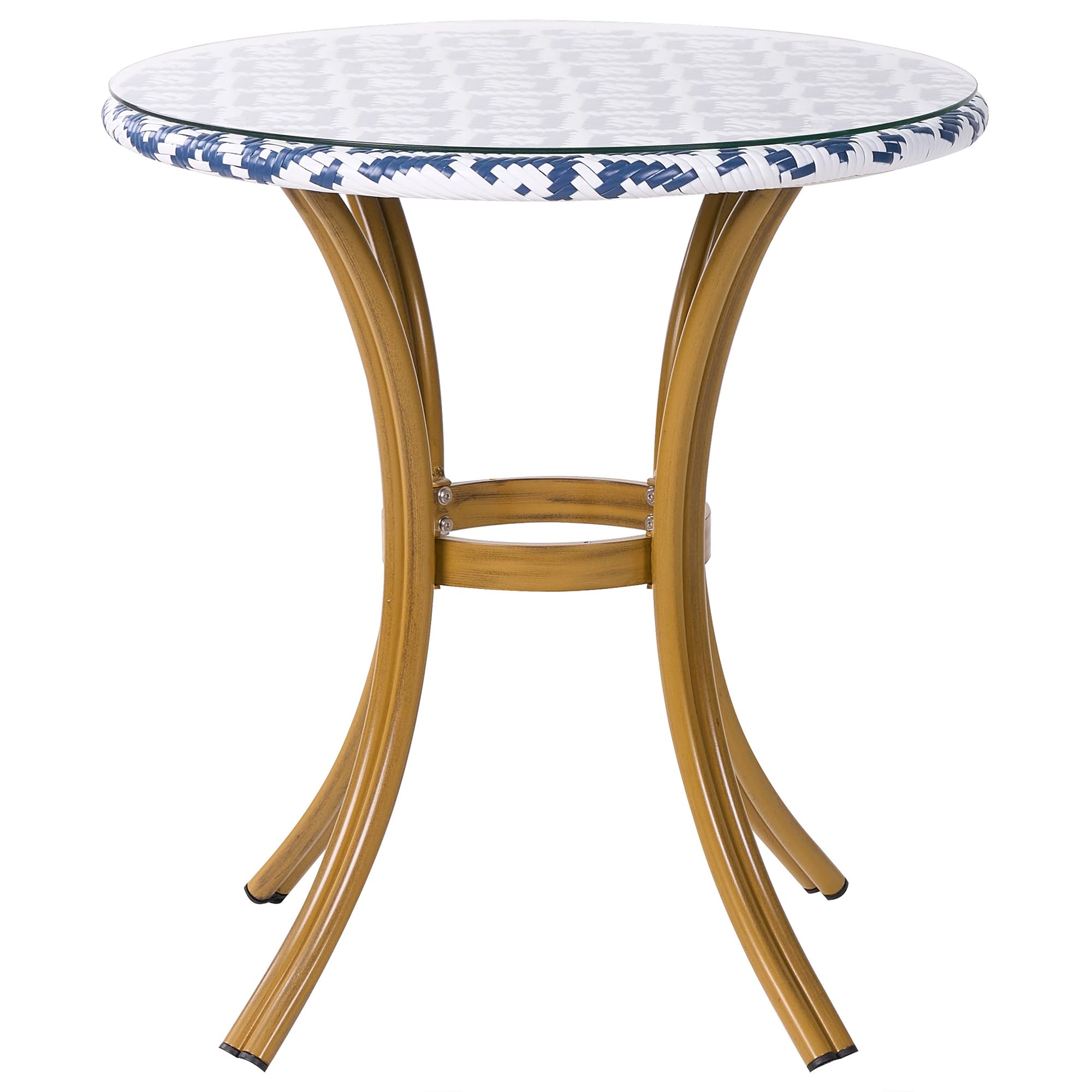 beliani-rifreddo-gartentisch-rund-rattan-blau-wei-glas image 4