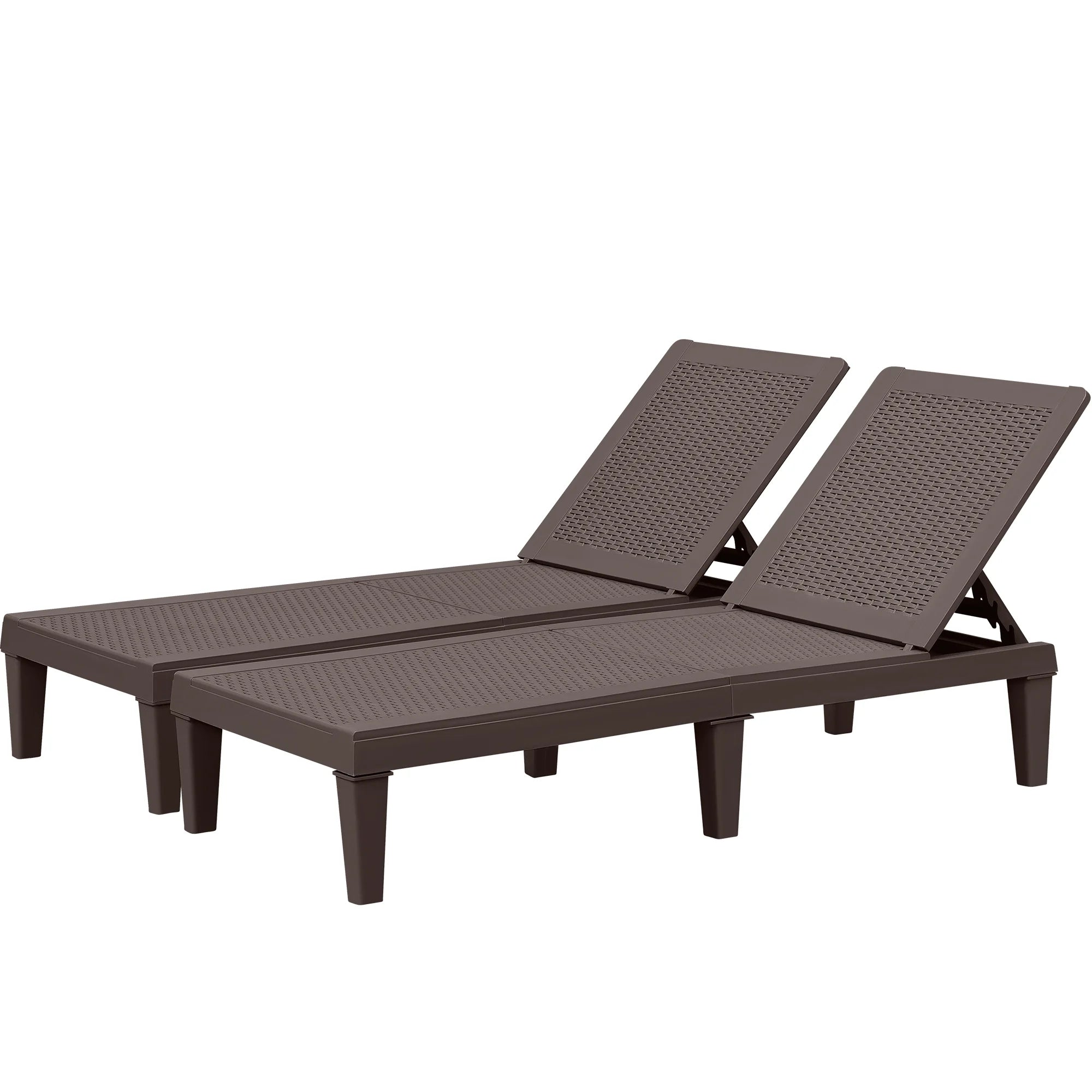 homall-patio-furniture-sonnenliege-schwarz-2er-set-verstellbar image 2