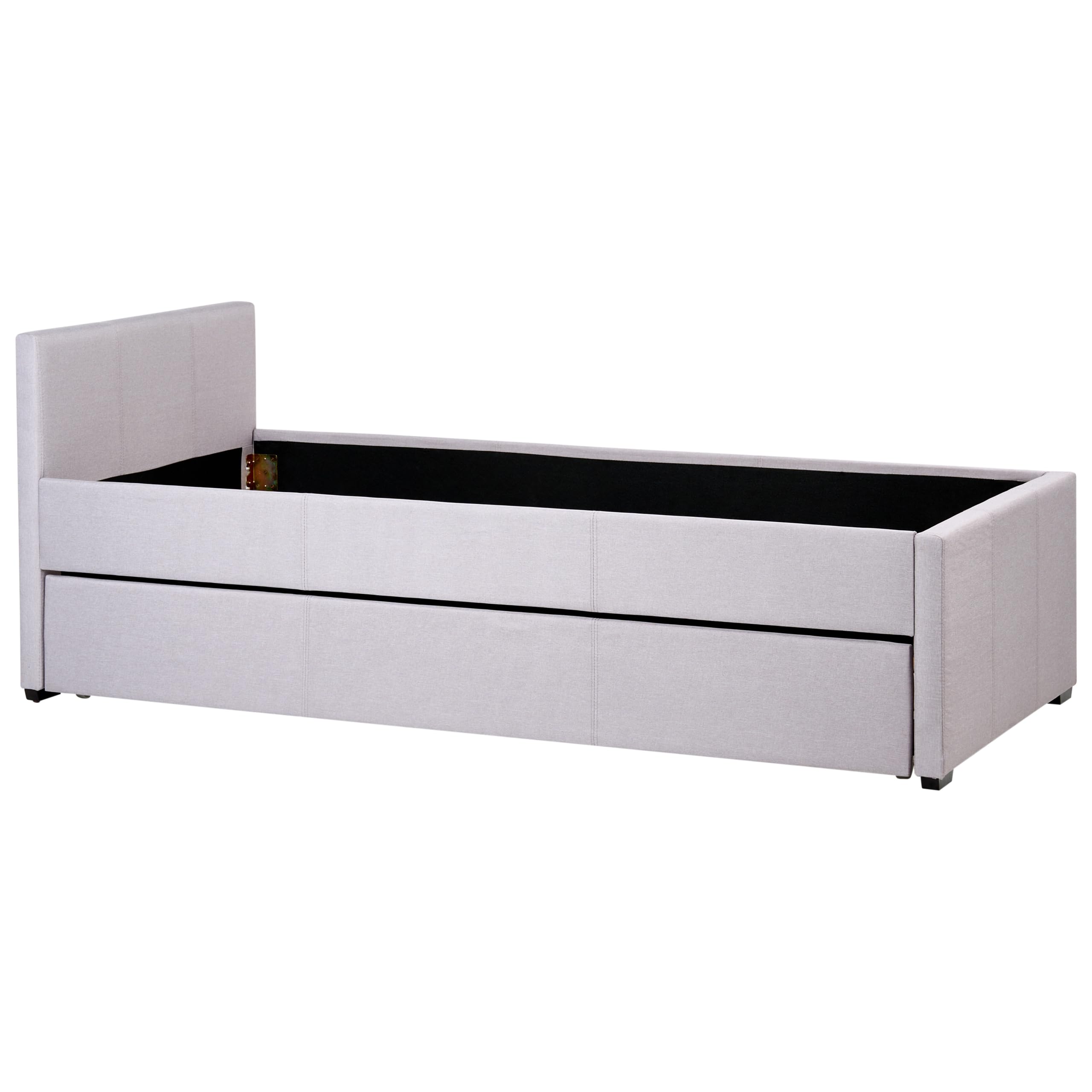 beliani-marmande-tagesbett-grau-90x200-ausziehbar image 6