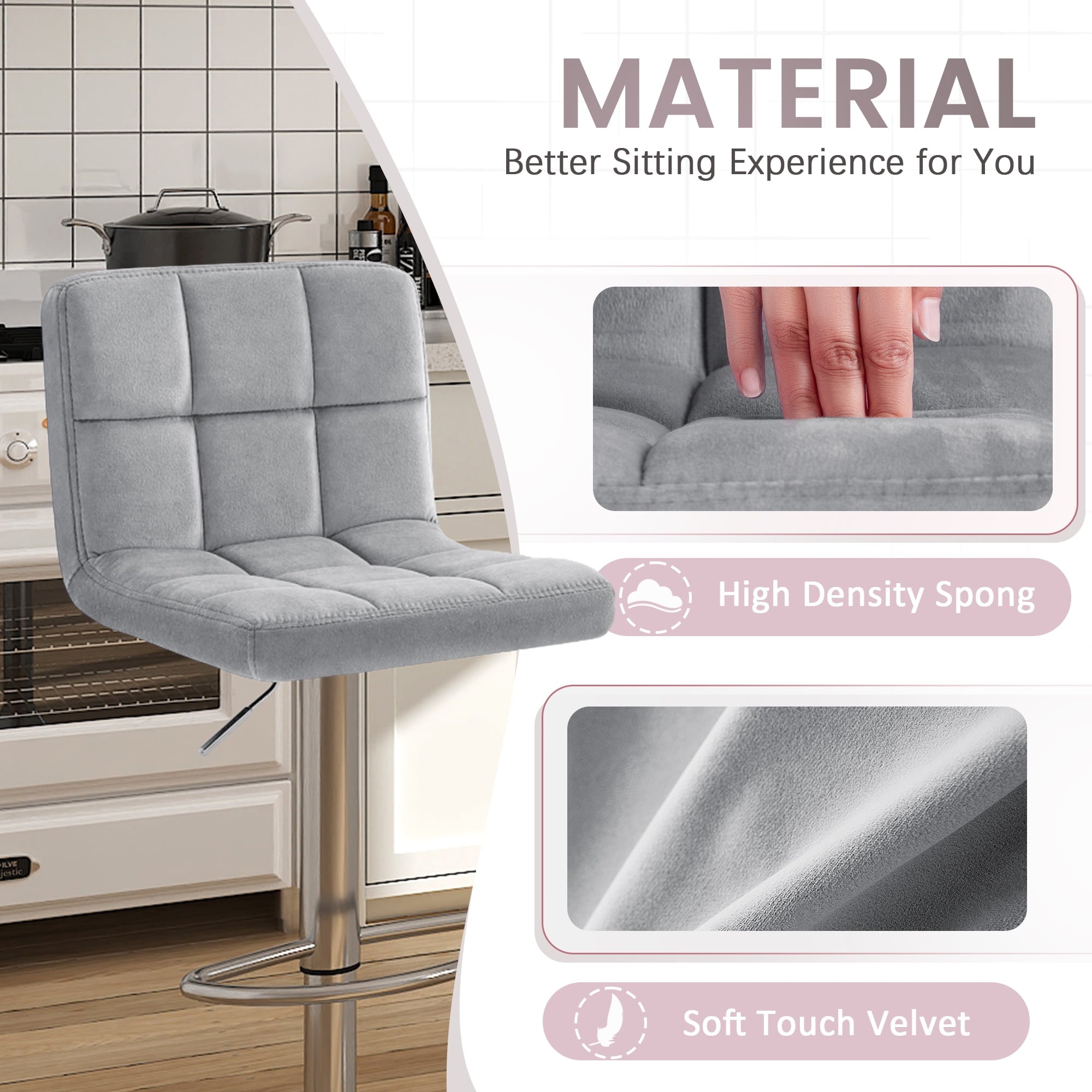 homall-bar-stool-barhocker-2er-set-samt-grau-h-henverstellbar image 4