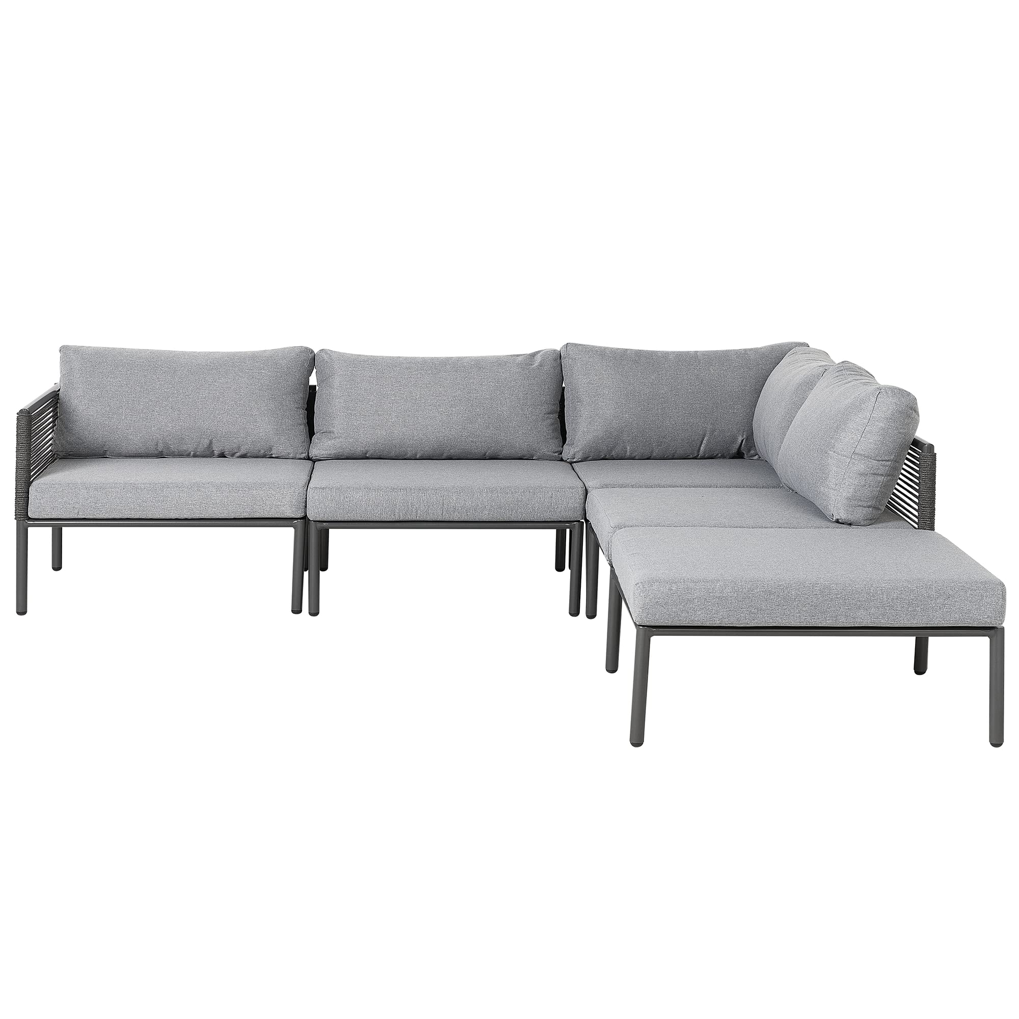 beliani-forano-lounge-set-aluminium-6-personen-couchtisch-grau image 5