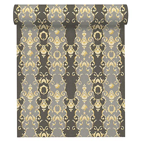 a-s-cr-ation-chateau-5-ornament-vliestapete-grau-343926 image 6