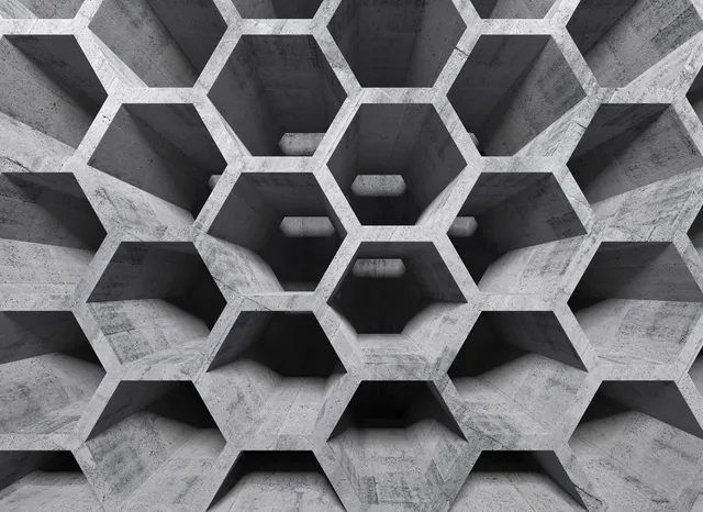 a-s-cr-ation-designwalls-fototapete-3d-honeycomb-350x255-cm image 1