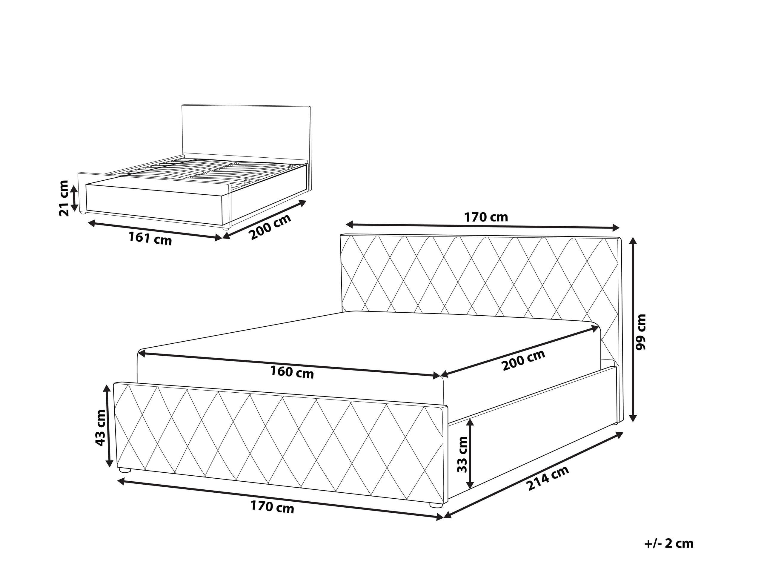 beliani-rochefort-doppelbett-160x200-grau-samt-mit-bettkasten image 3