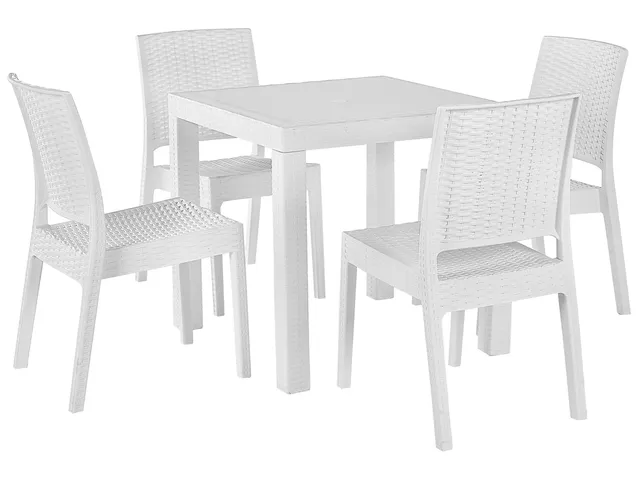 beliani-fossano-gartenm-bel-set-4-sitzer-wei-rattan image 1