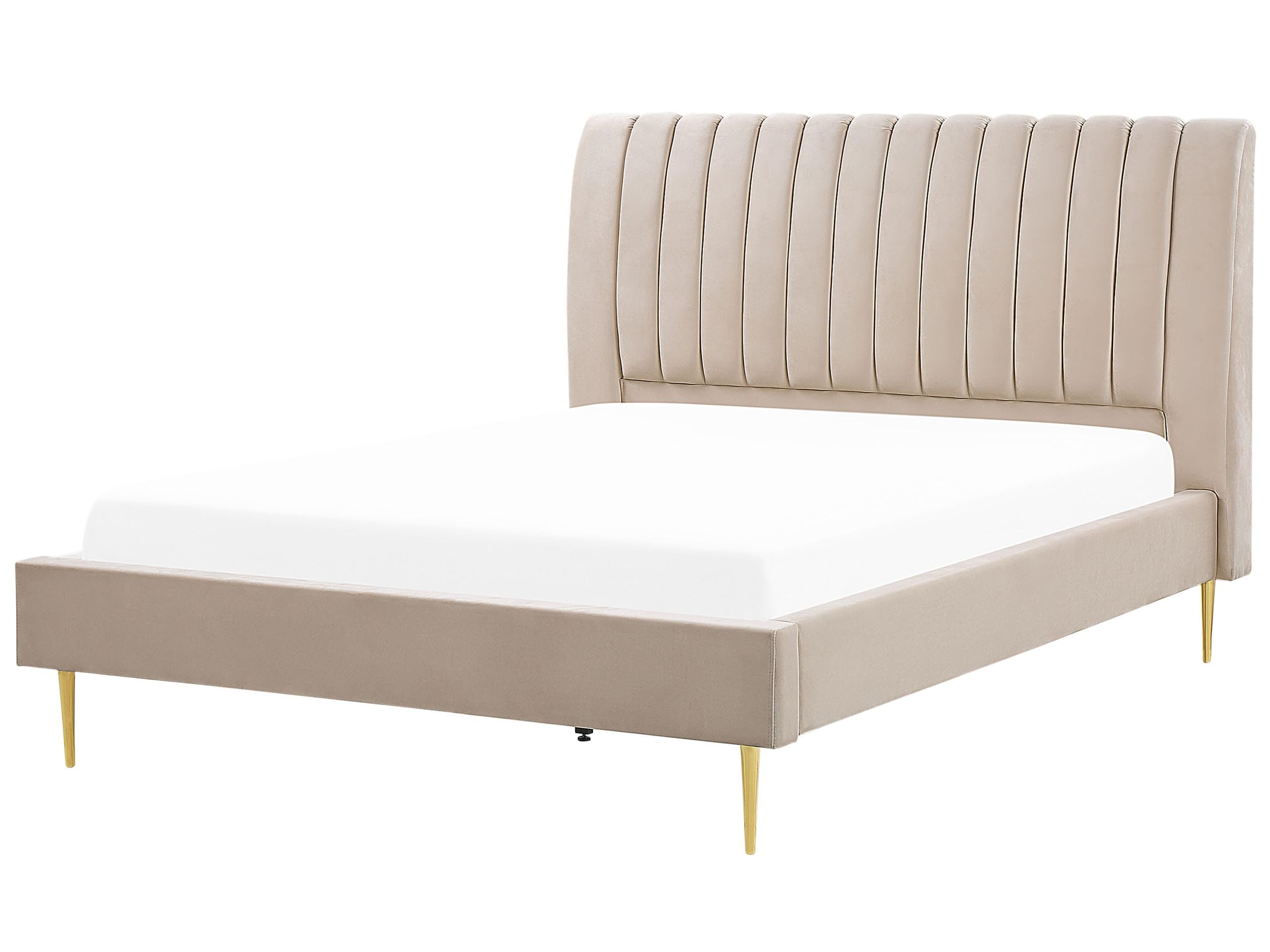 beliani-marville-doppelbett-samt-180x200-cm-beige image 1