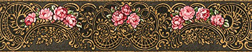 a-s-cr-ation-joop-34074-1-bord-re-metallic-rot-schwarz-floral image 4