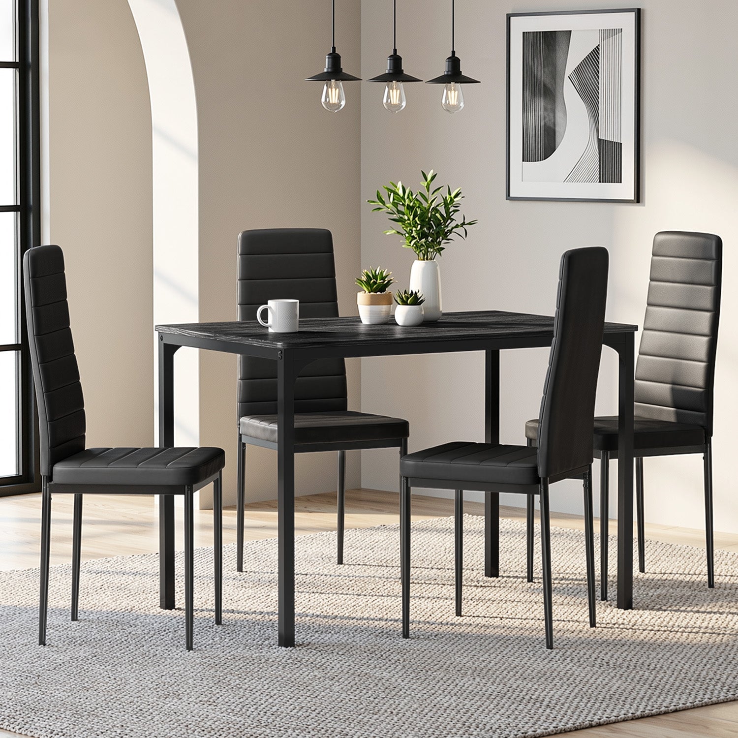 bealife-tb65-essgruppe-5-teilig-schwarz-f-r-4-personen image 6