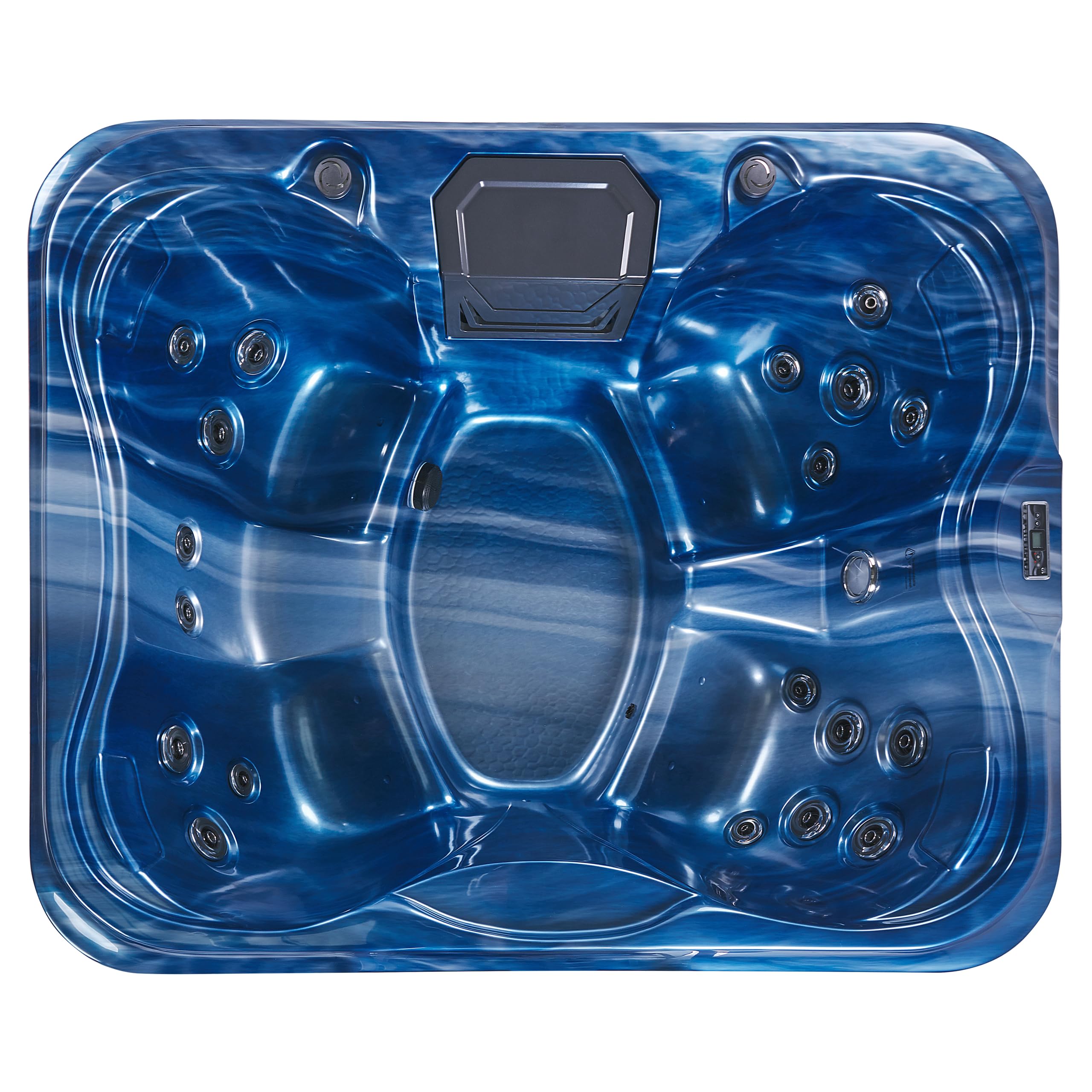 beliani-arcelia-whirlpool-outdoor-blau-4-personen-led image 4