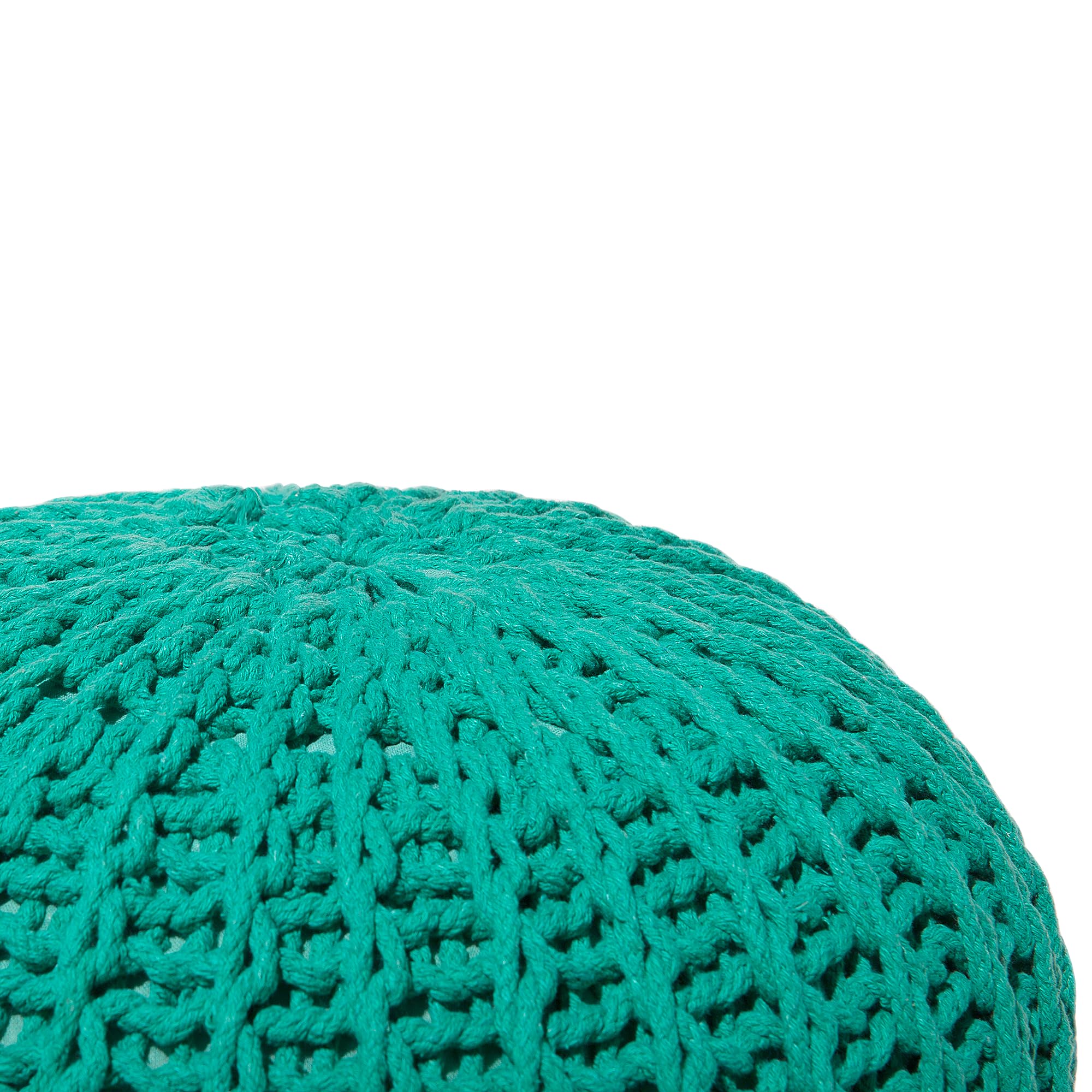 beliani-conrad-ii-pouf-strick-smaragdgr-n-52x35-cm image 4