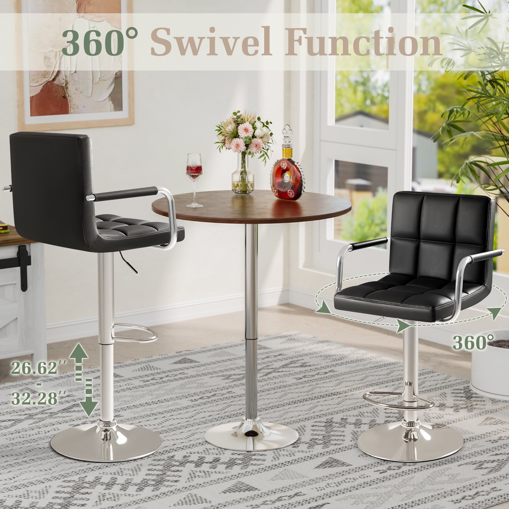 homall-bar-stool-barhocker-schwarz-2er-set-h-henverstellbar image 6