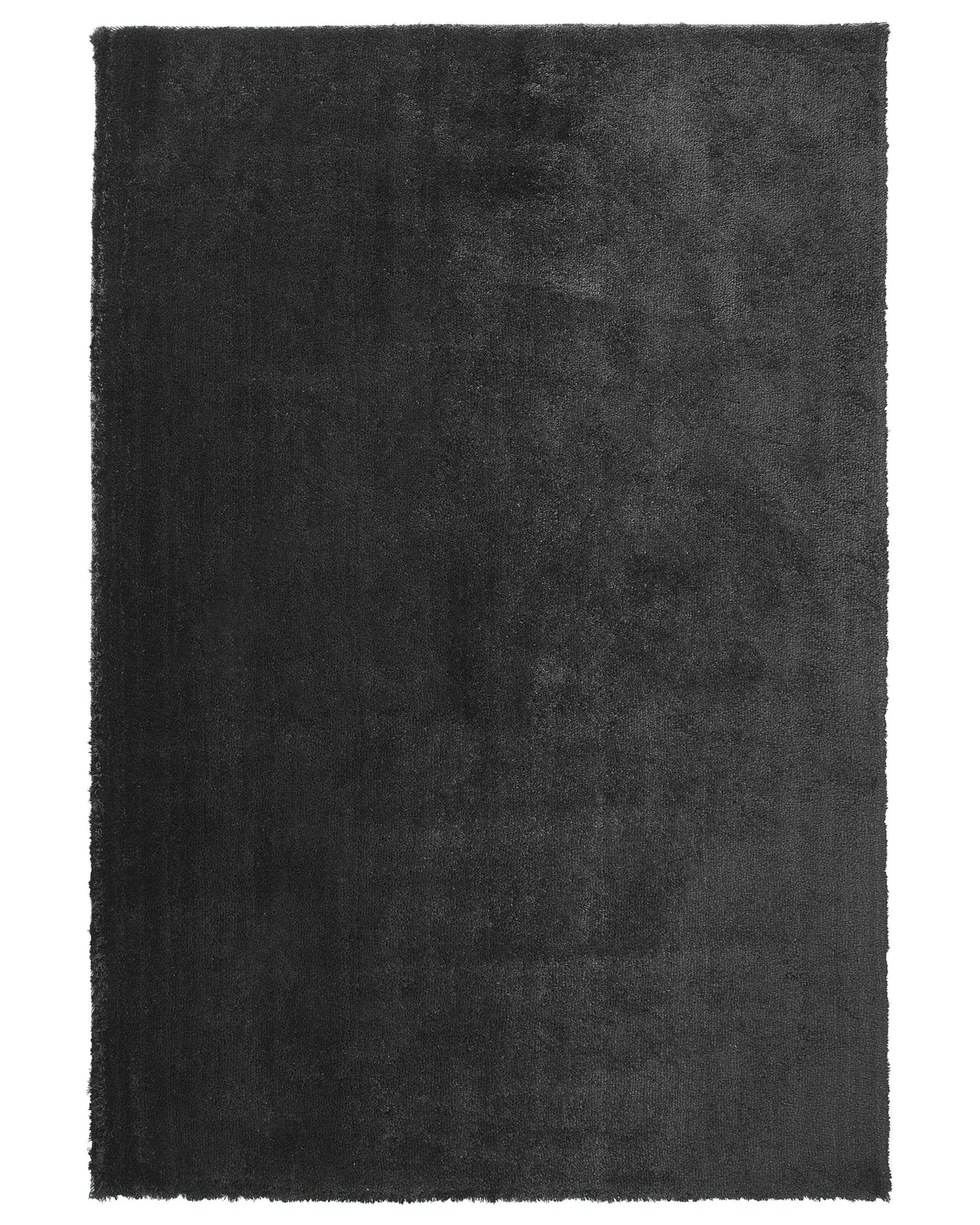 beliani-evren-shaggy-teppich-schwarz-140x200-cm-hochflor image 1
