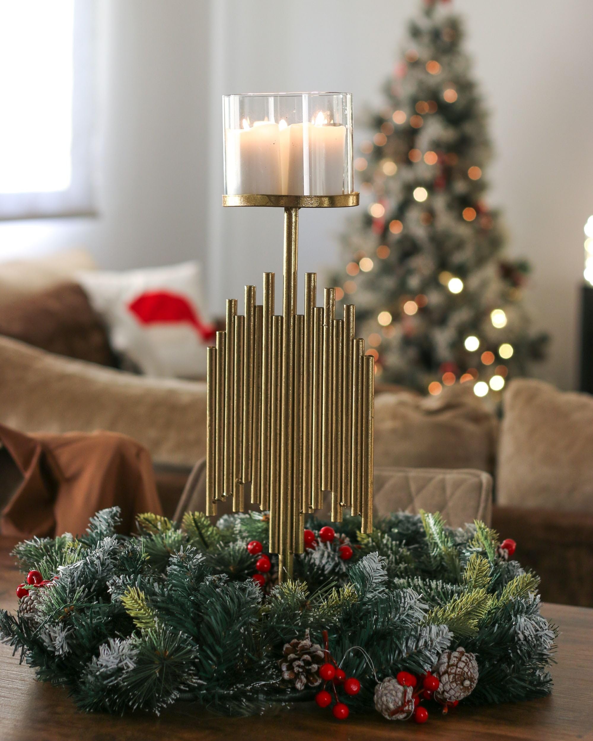 beliani-nias-kerzenst-nder-gold-glas-53cm-glamour image 7
