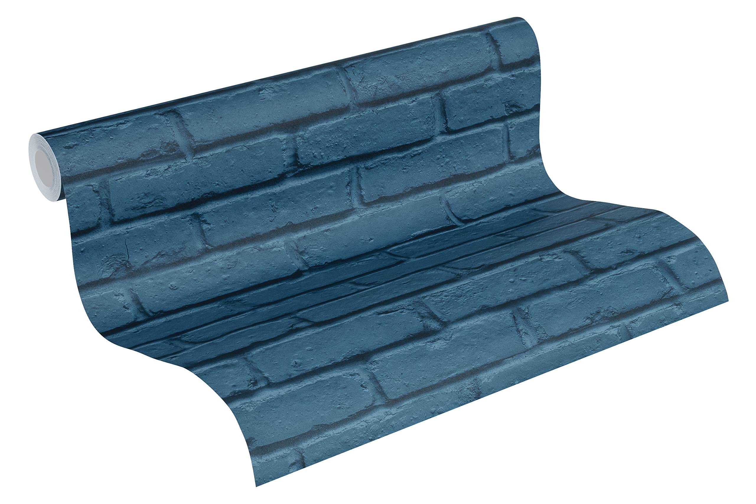 a-s-cr-ation-attractive-vliestapete-358561-blau-backstein image 1