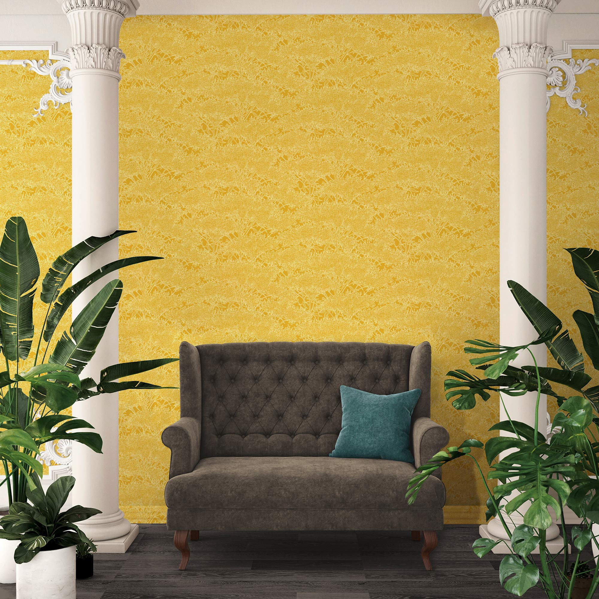 architects-paper-absolutely-chic-vliestapete-gelb-blumen-10-05m image 4