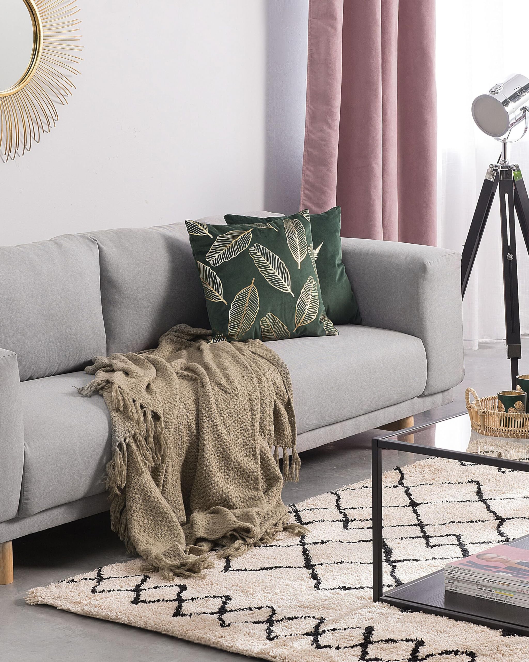 beliani-havsa-teppich-140x200-cm-beige-schwarz-zickzack image 2