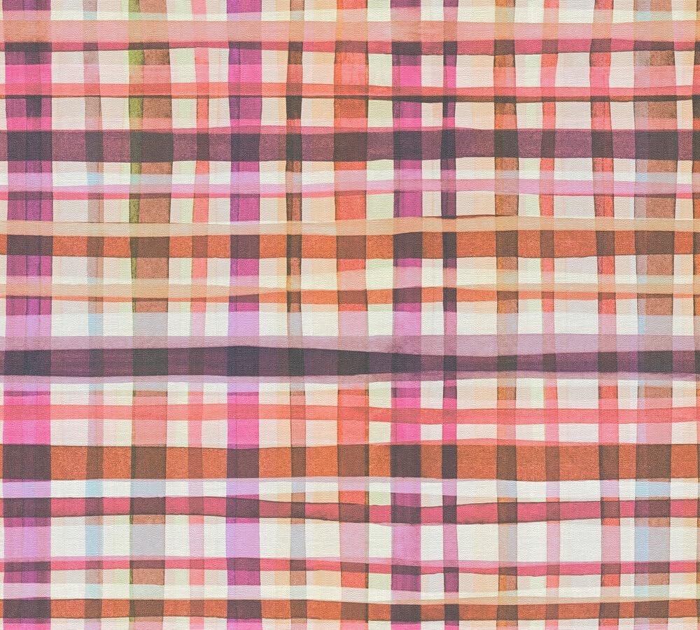 a-s-cr-ation-livingwalls-vliestapete-karo-beige-rosa-782241 image 3