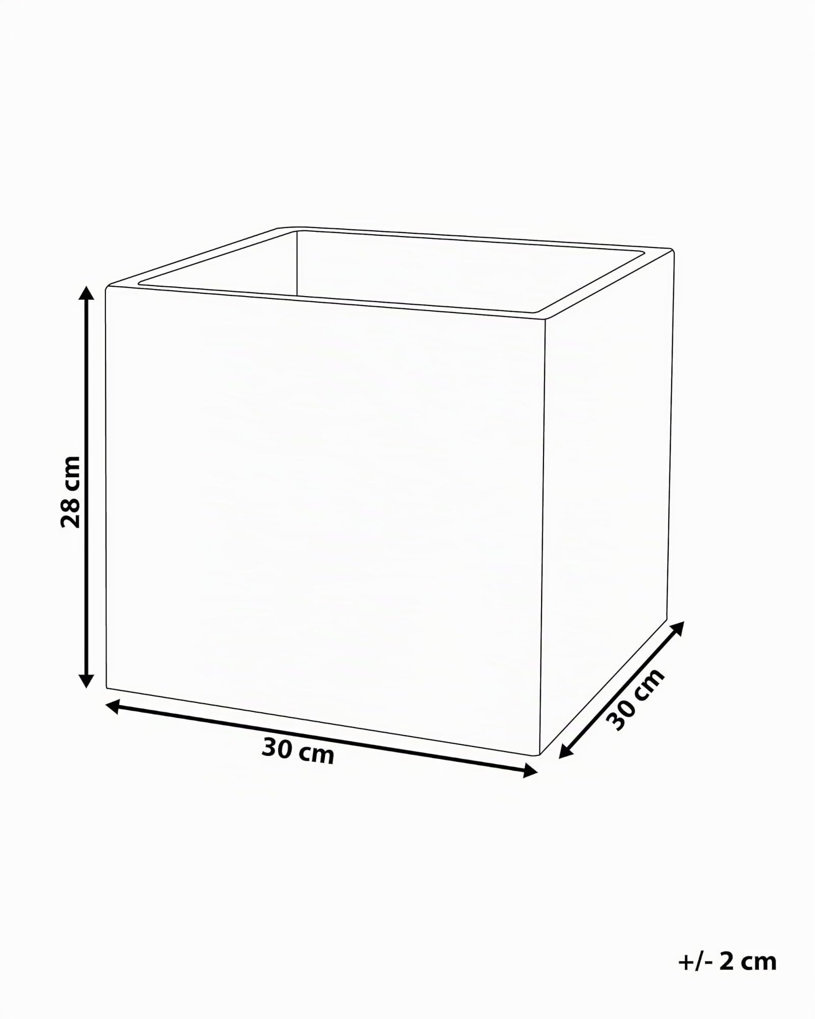beliani-paros-blumentopf-schwarz-30-cm-bertopf image 3