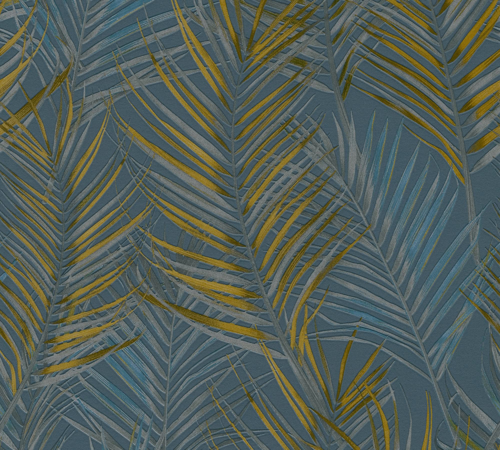 a-s-cr-ation-attractive-2-390387-vliestapete-floral-blau-petrol image 5